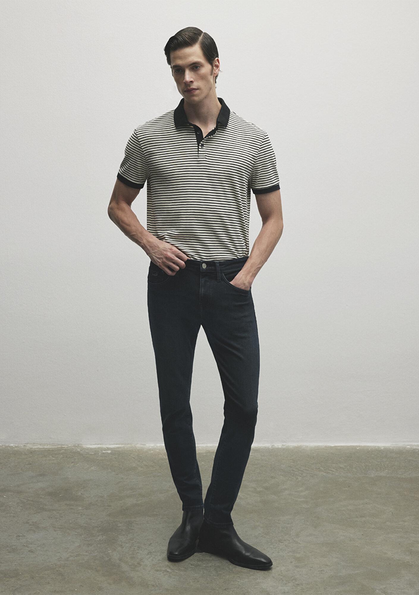 Mavi James Lux Black Puslu Koyu Mavi Jean Pantolon 0042486543