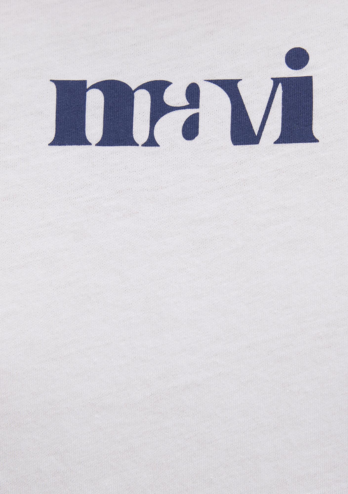 Mavi Mavi Baskılı Beyaz Tişört Regular Fit / Normal Kesim 1612241-620