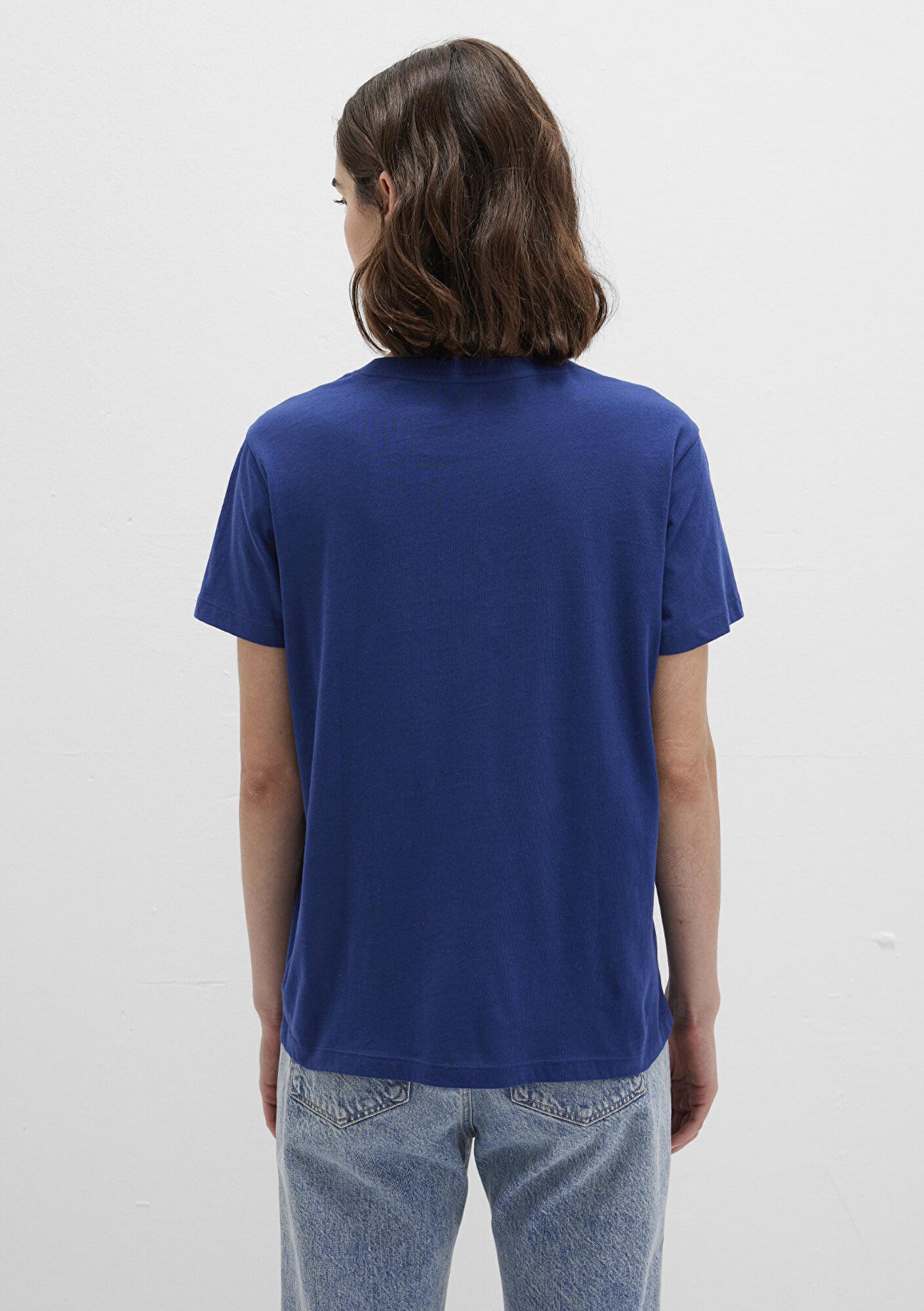 Mavi Mavi Baskılı Lacivert Tişört Regular Fit / Normal Kesim 1612241-70722