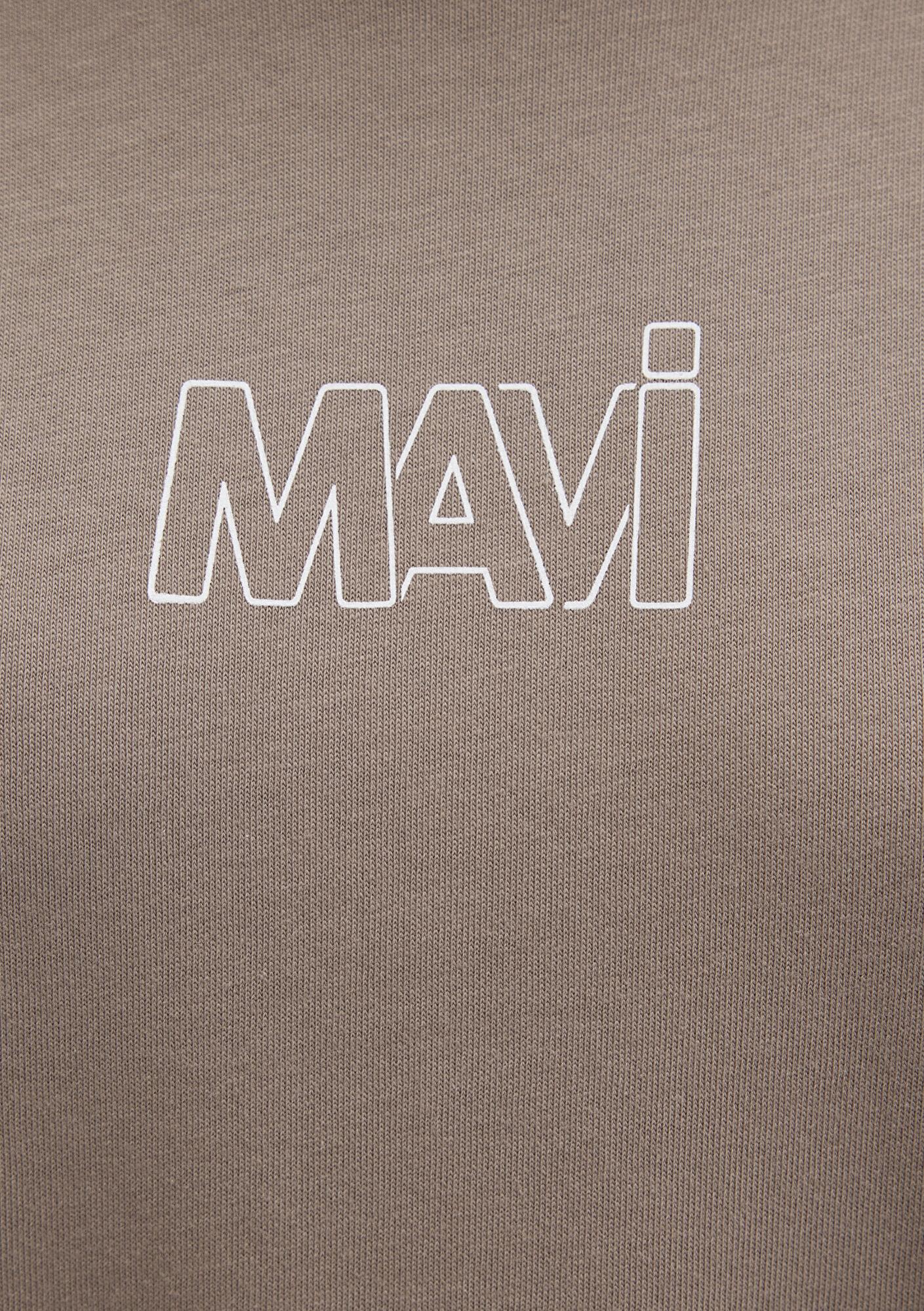 Mavi Mavi Logo Baskılı Bej Tişört Oversize / Geniş Kesim 1611592-70364