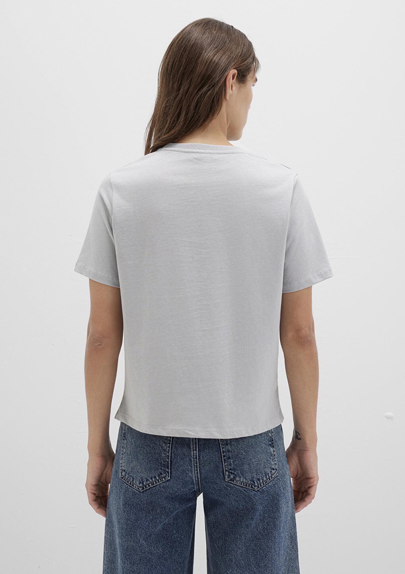 Mavi Gri Basic Tişört Regular Fit / Normal Kesim 1600965-70075