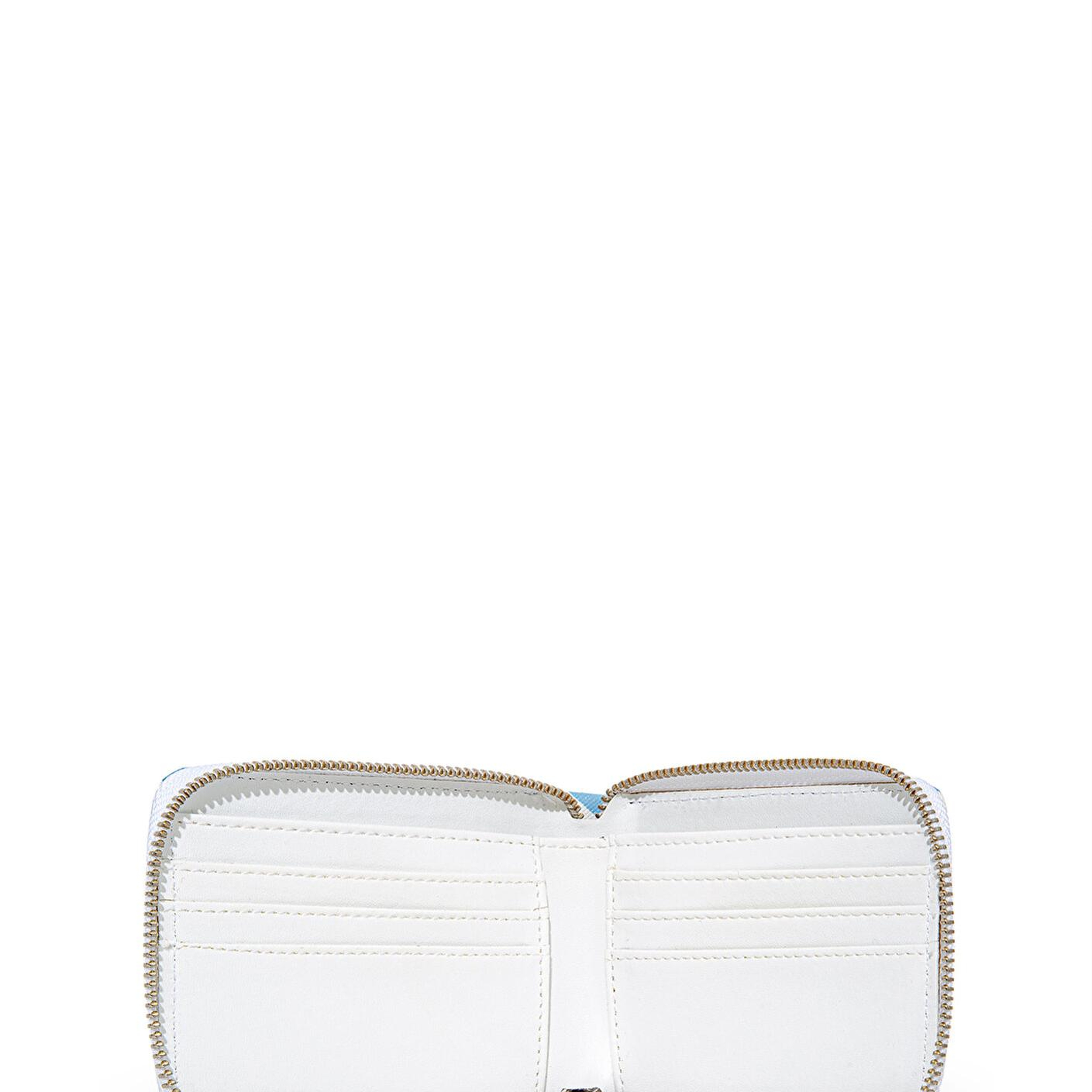 Mavi Zebra Baskılı Fermuarlı Mavi Cüzdan 1911841-82532