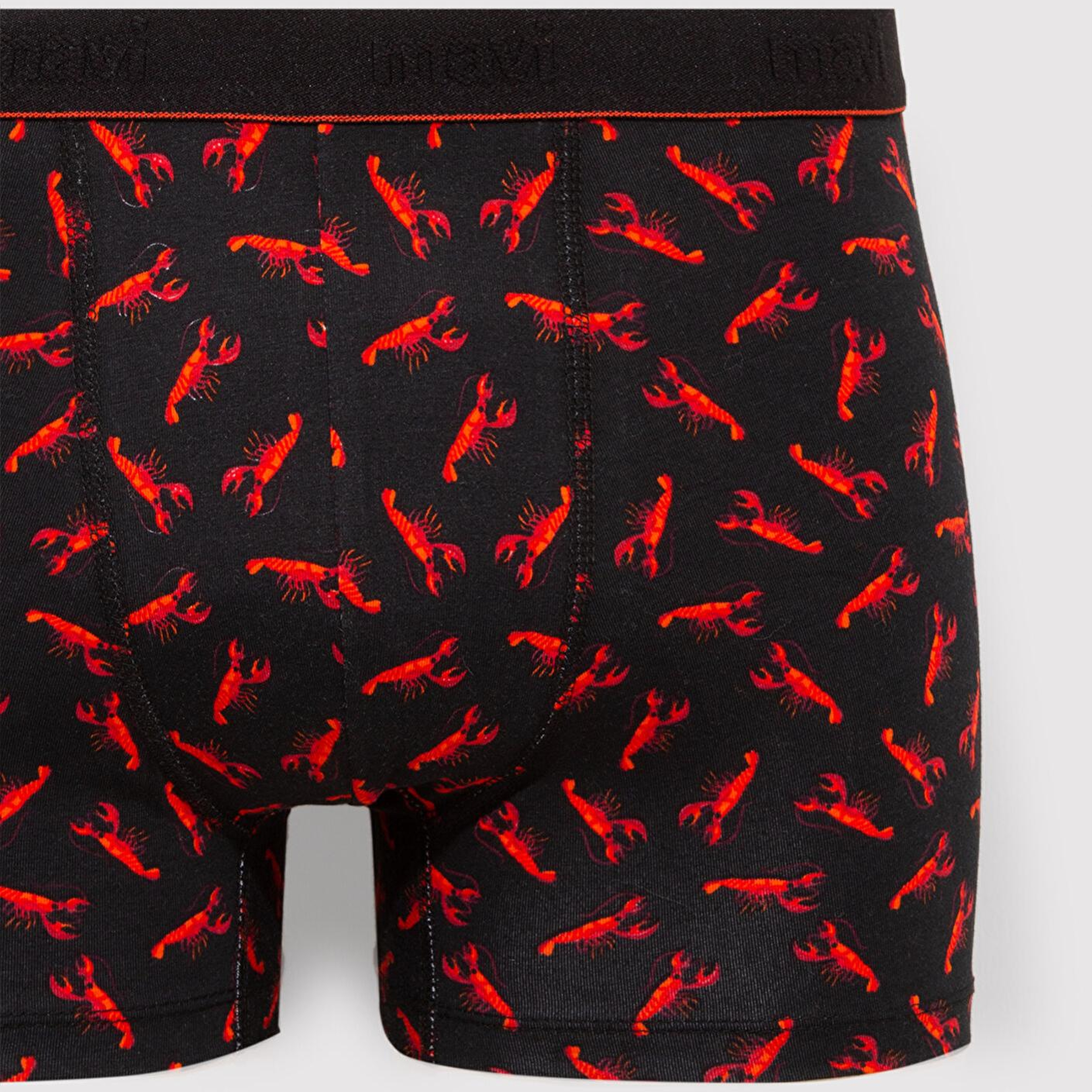 Mavi Istakoz Baskılı Siyah Boxer 0911307-900