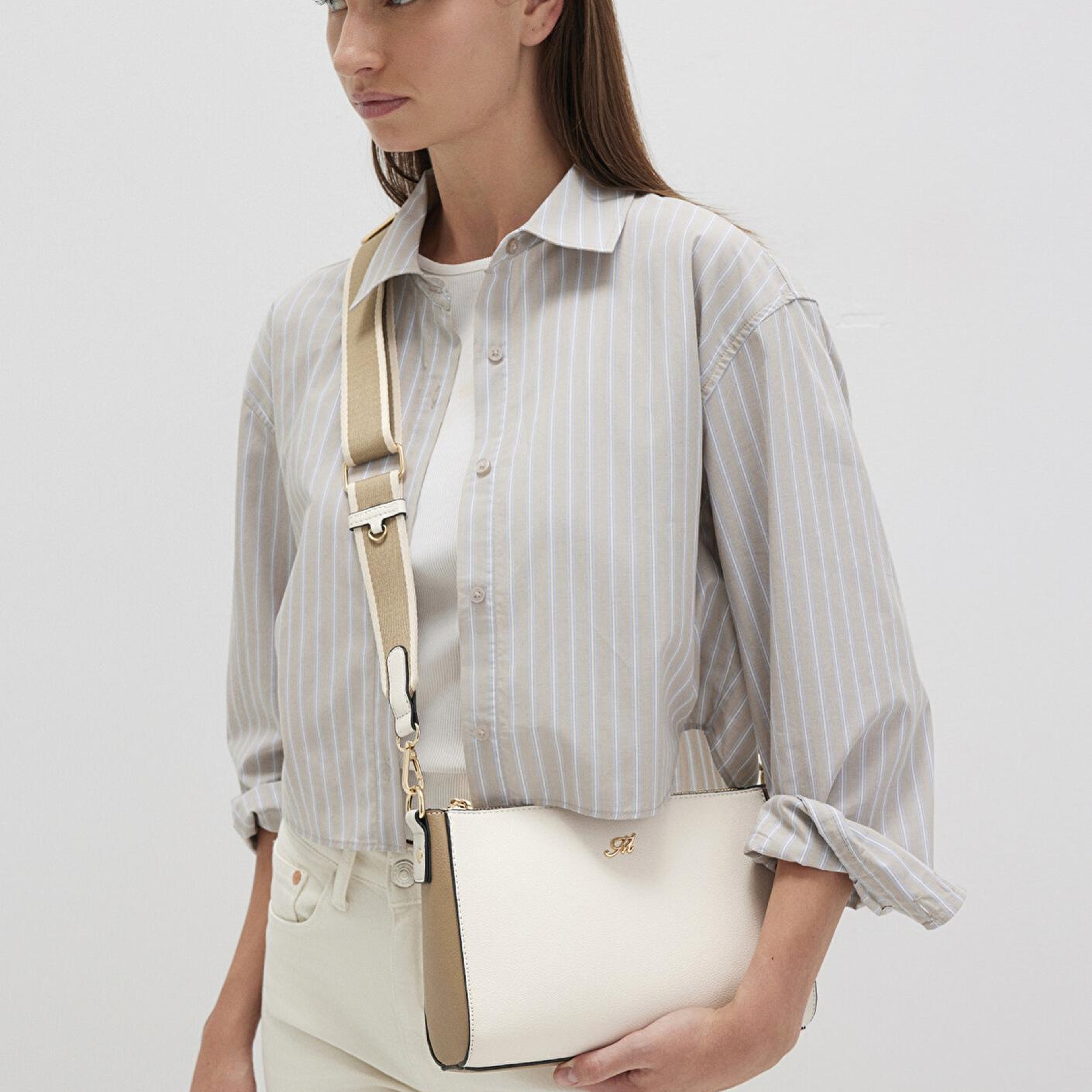 Mavi Ekru Çapraz Çanta 1912166-34523