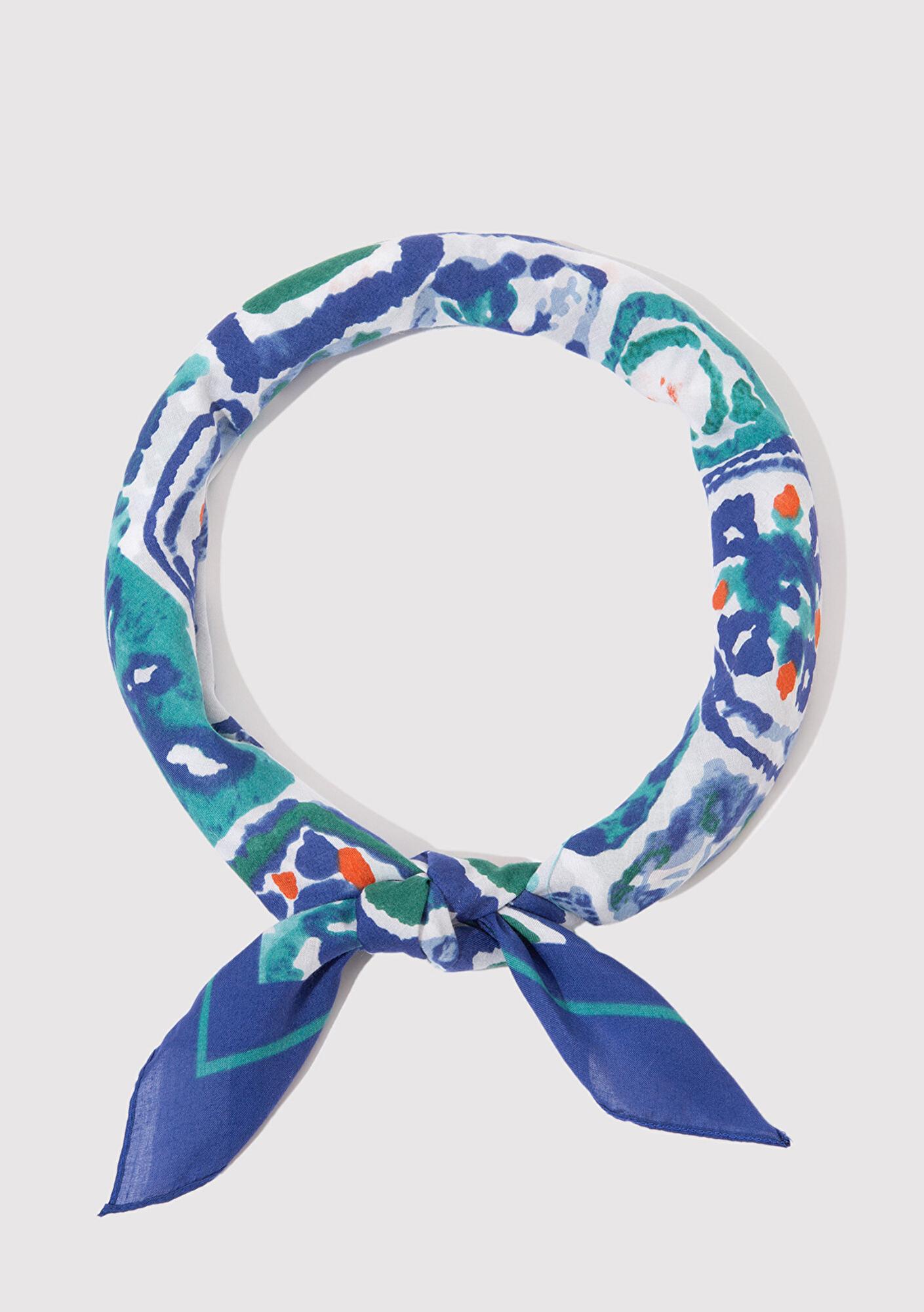 Mavi Baskılı Mavi Bandana 1912237-70865