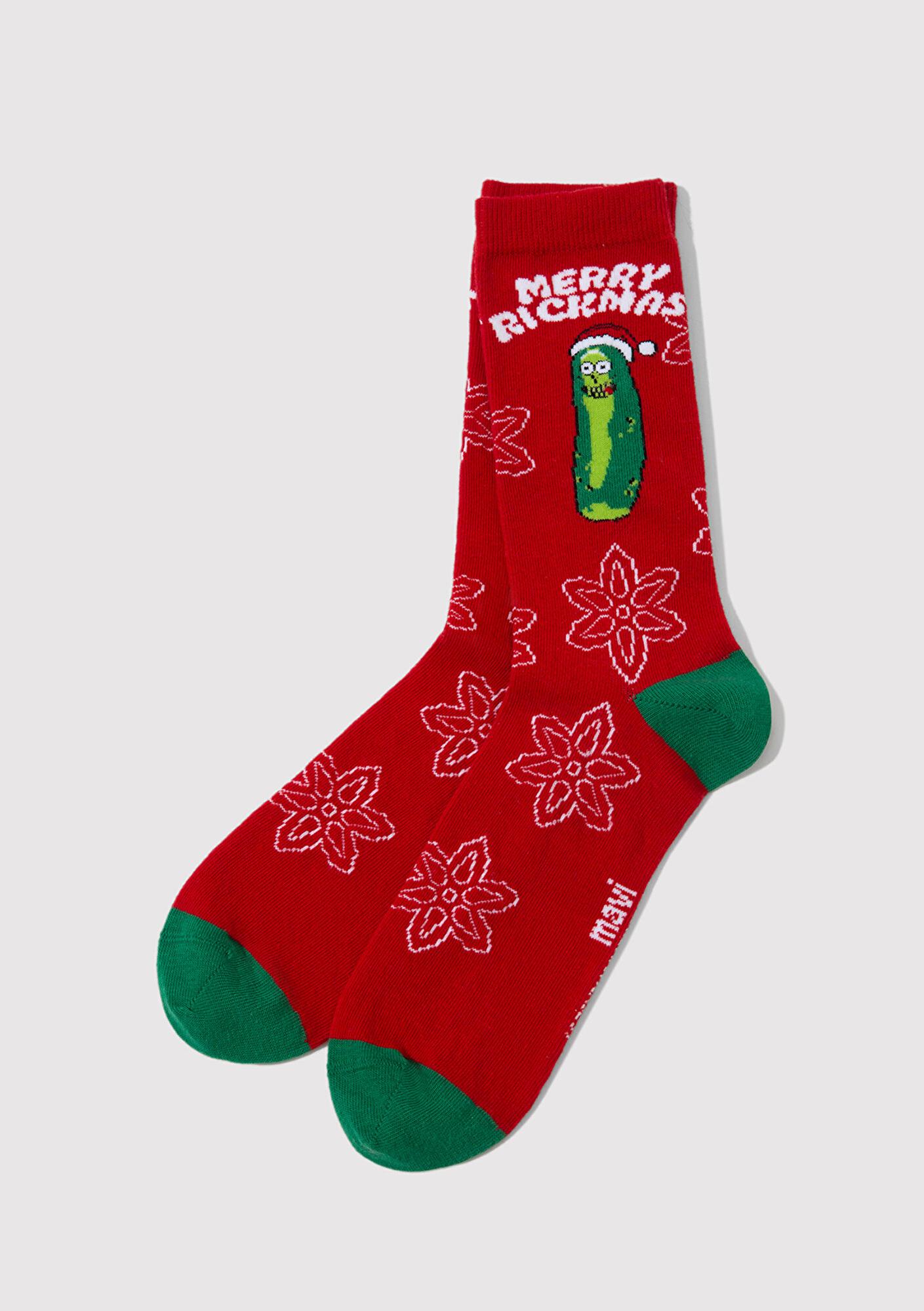 Mavi Yılbaşı Temalı Rick And Morty Çorap 0911253-32421