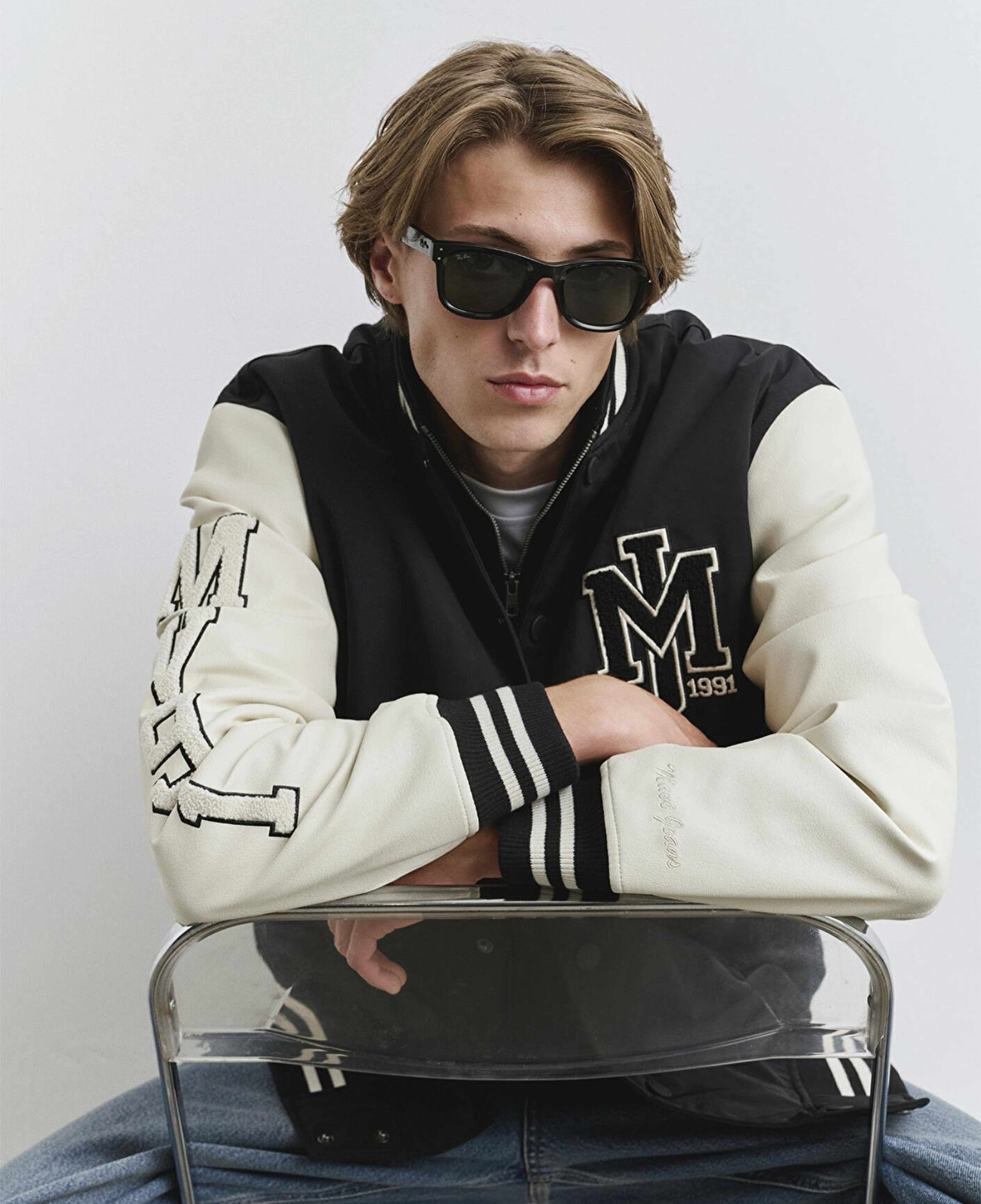 Mavi Mavi Baskılı Kolej Ceket 0110326-900