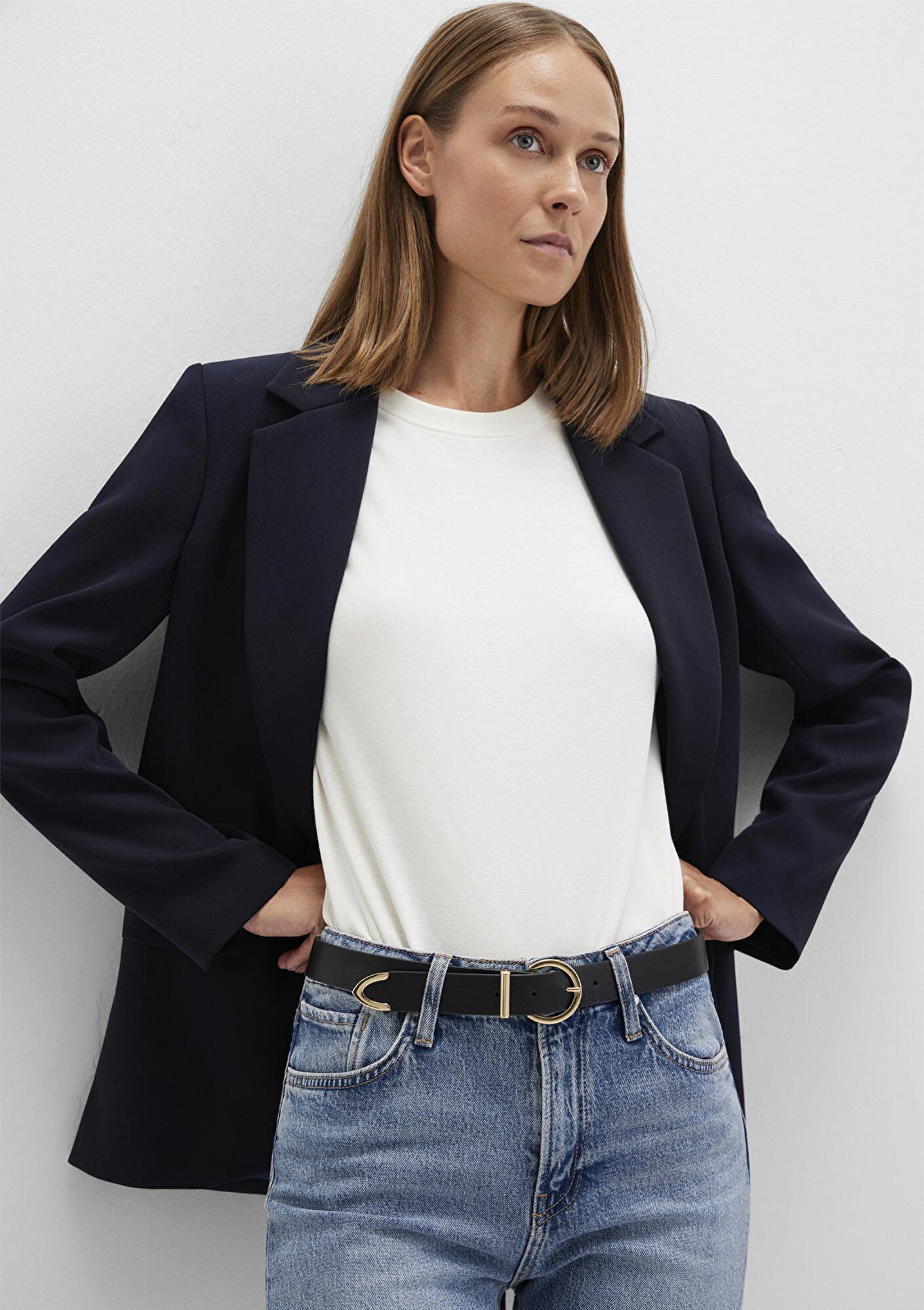 Mavi Siyah Suni Deri Kemer 196034-85931