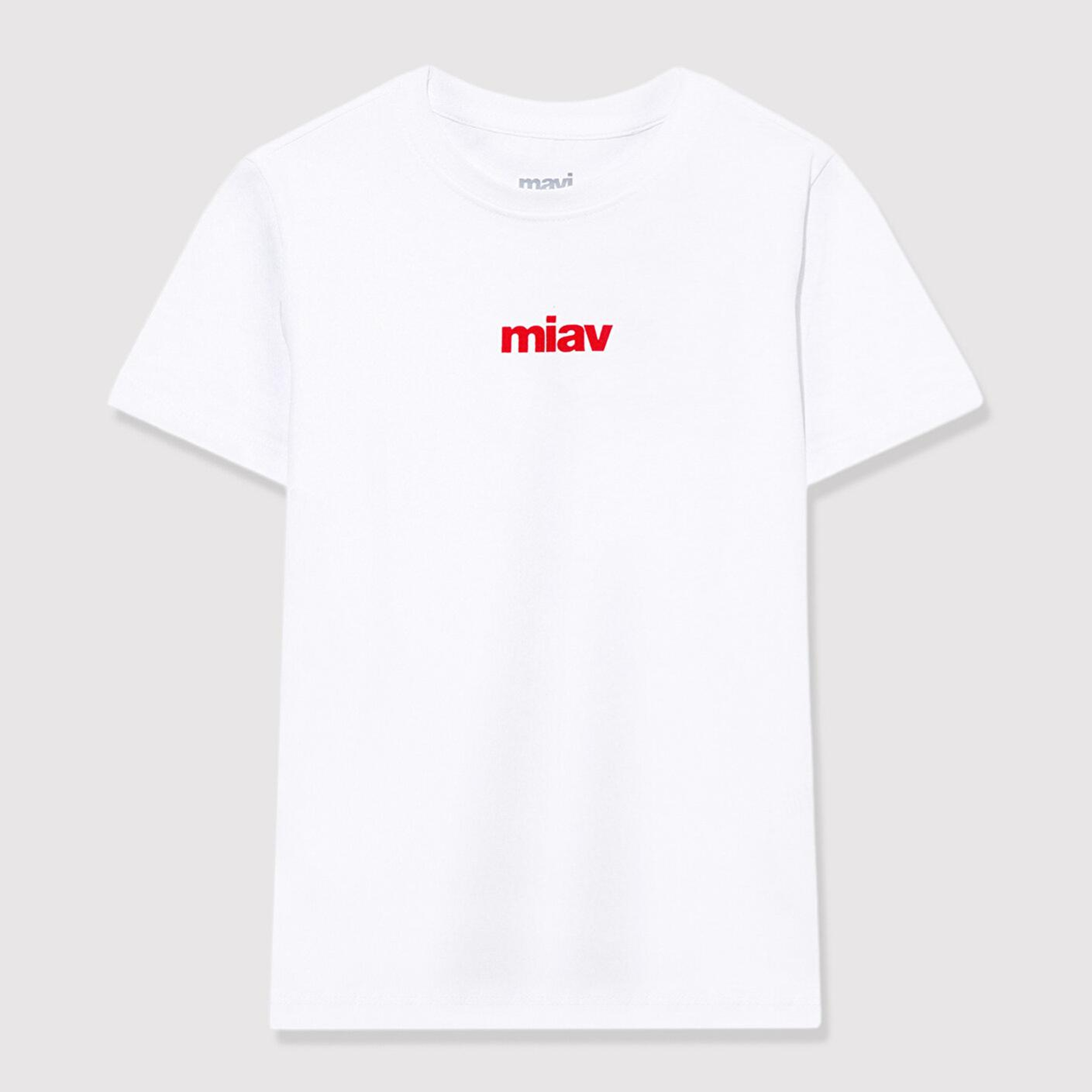 Mavi Kırmızı Miav Baskılı Çocuk Tişört Regular Fit / Normal Kesim 66332602