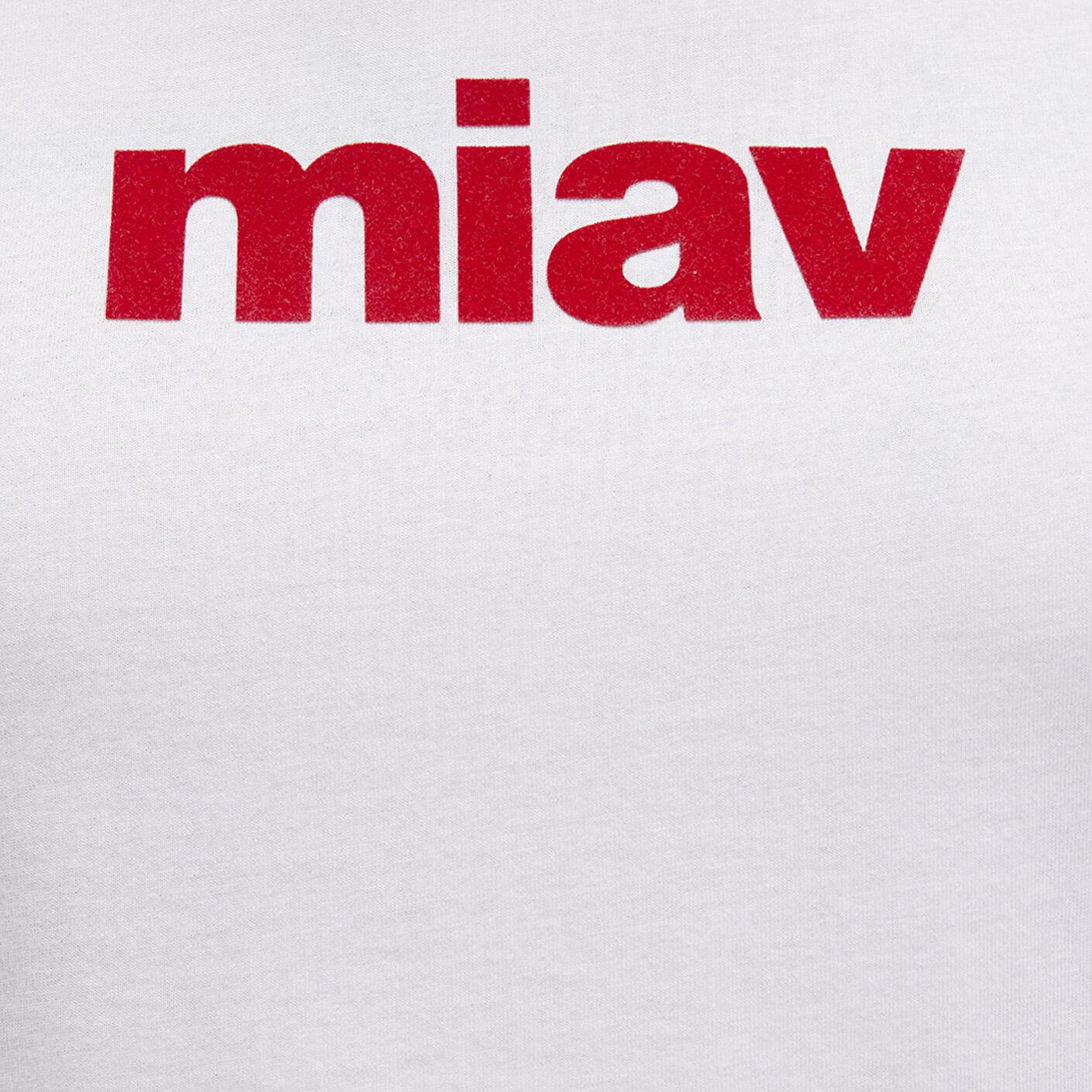 Mavi Kırmızı Miav Baskılı Beyaz Tişört Regular Fit / Normal Kesim 067153-622