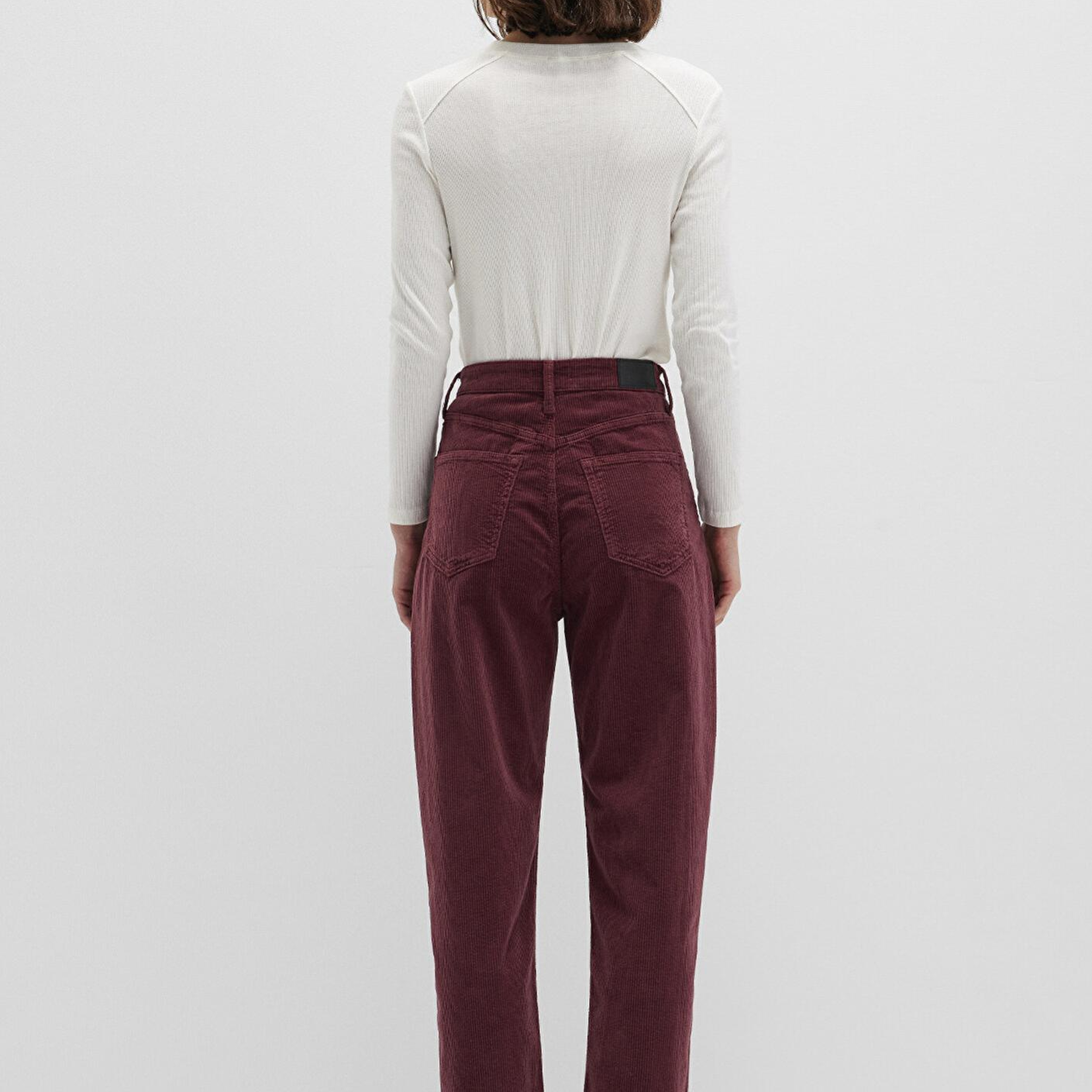 Mavi Laura Bordo Kadife Pantolon 101153-85728