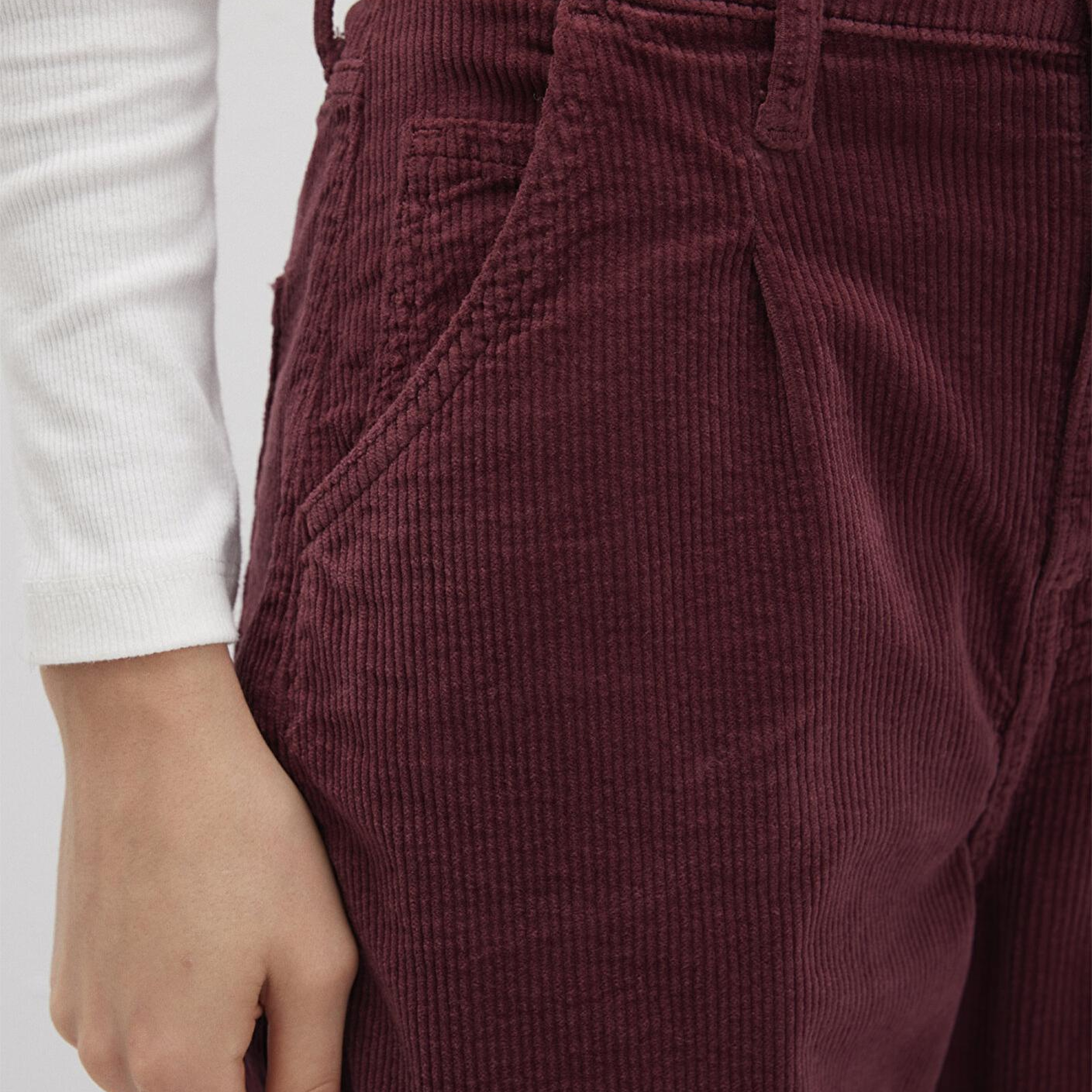 Mavi Laura Bordo Kadife Pantolon 101153-85728