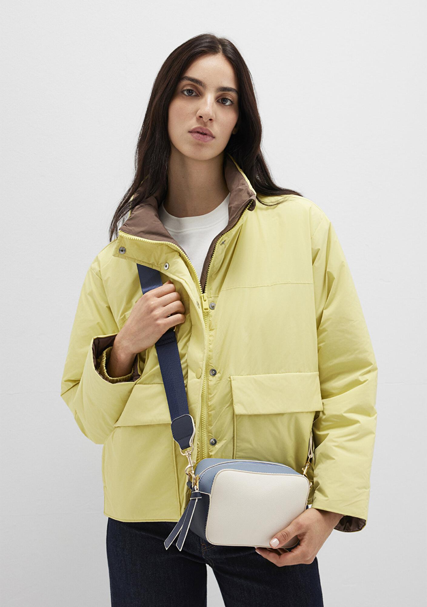 Mavi Lacivert Askılı Ekru Çapraz Çanta 1910084-32184