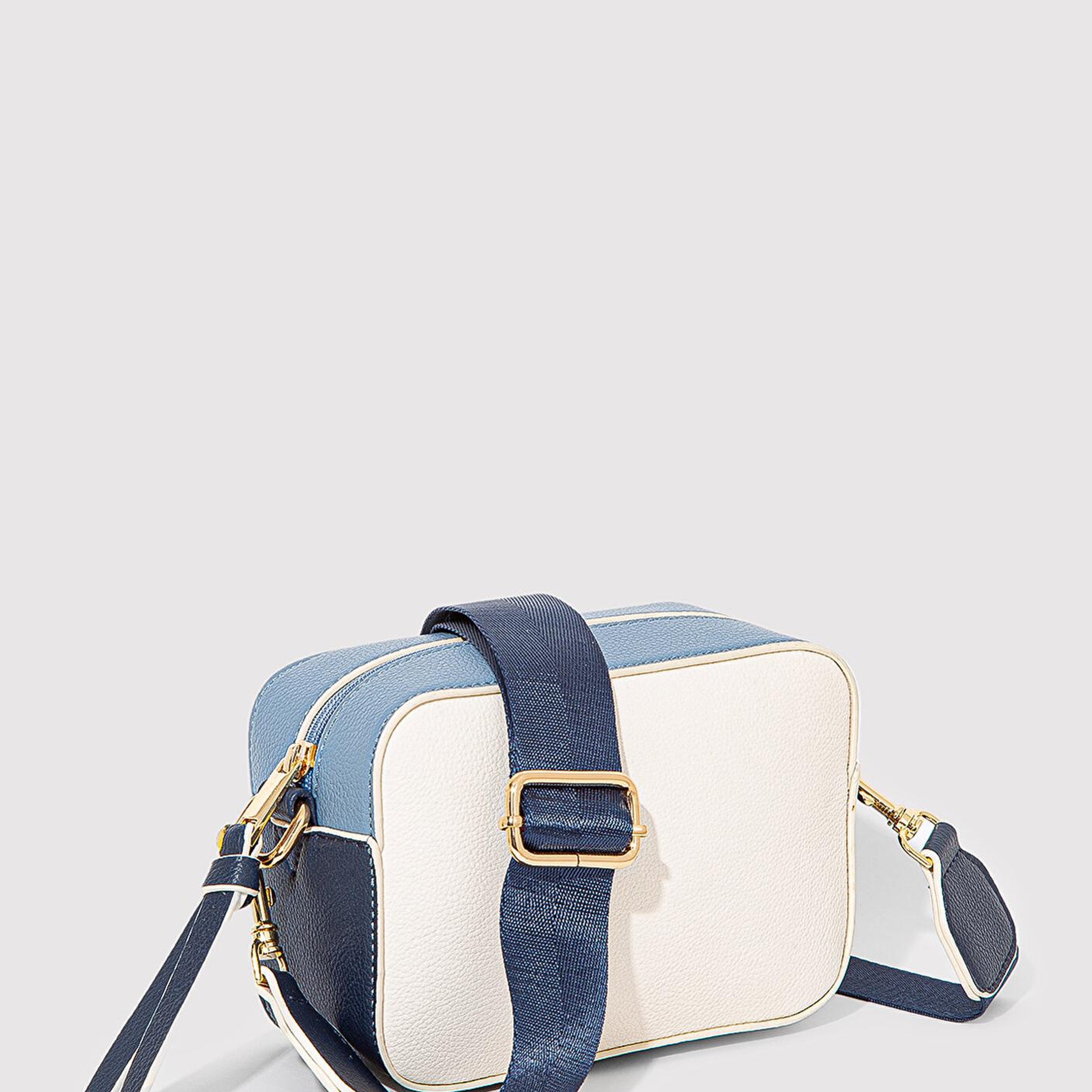 Mavi Lacivert Askılı Ekru Çapraz Çanta 1910084-32184