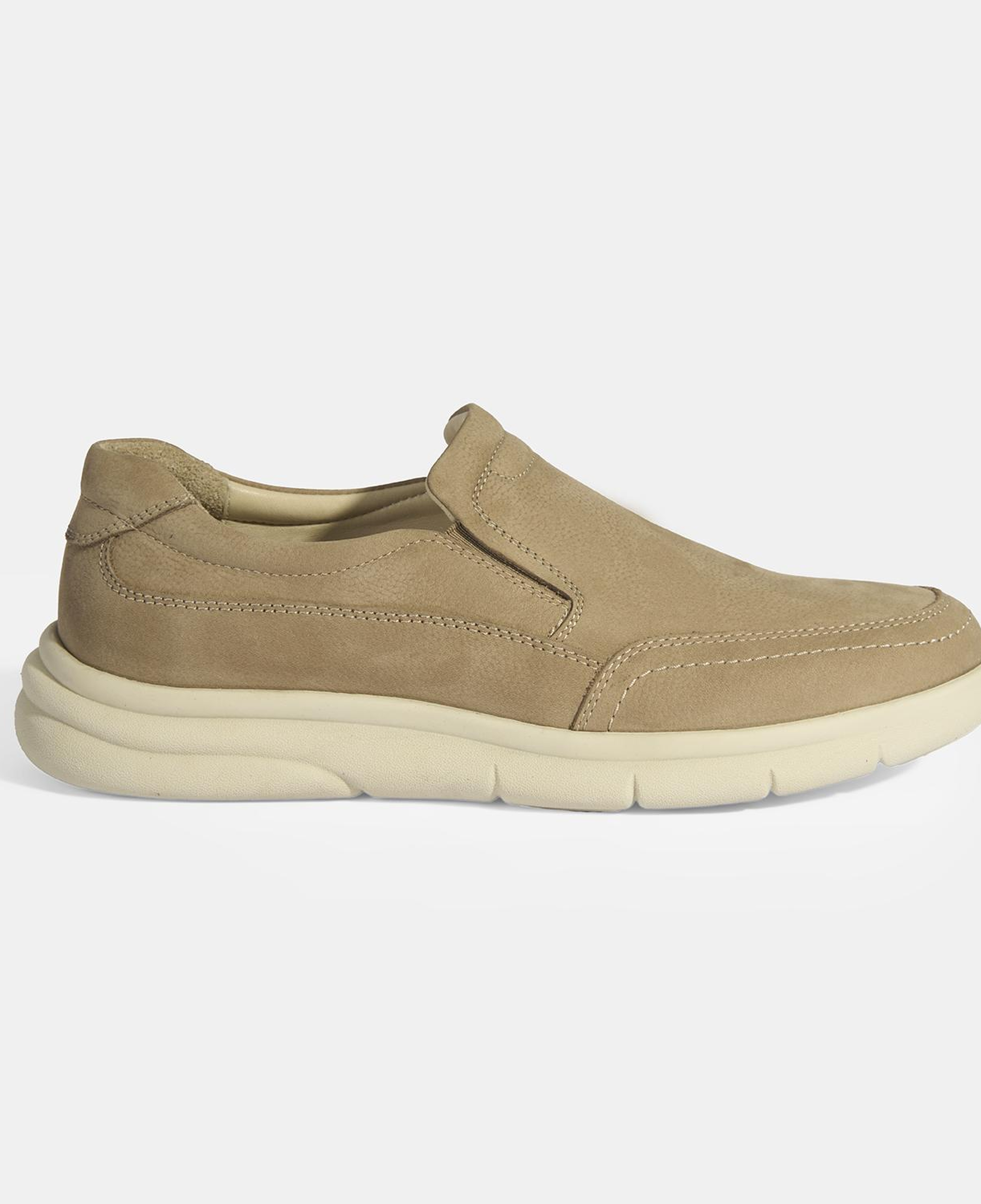 Erkek Vizon Slip-On Nubuk Deri DesaComfort Günlük Ayakkabı