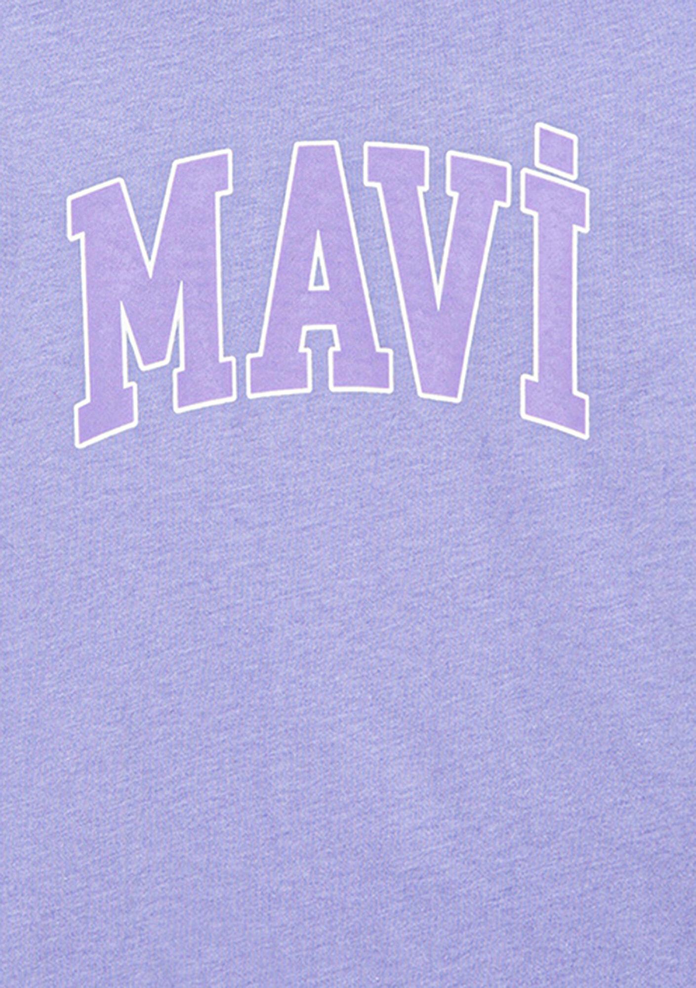 Mavi Mavi Logo Baskılı Mor Tişört Regular Fit / Normal Kesim 7610109-70541