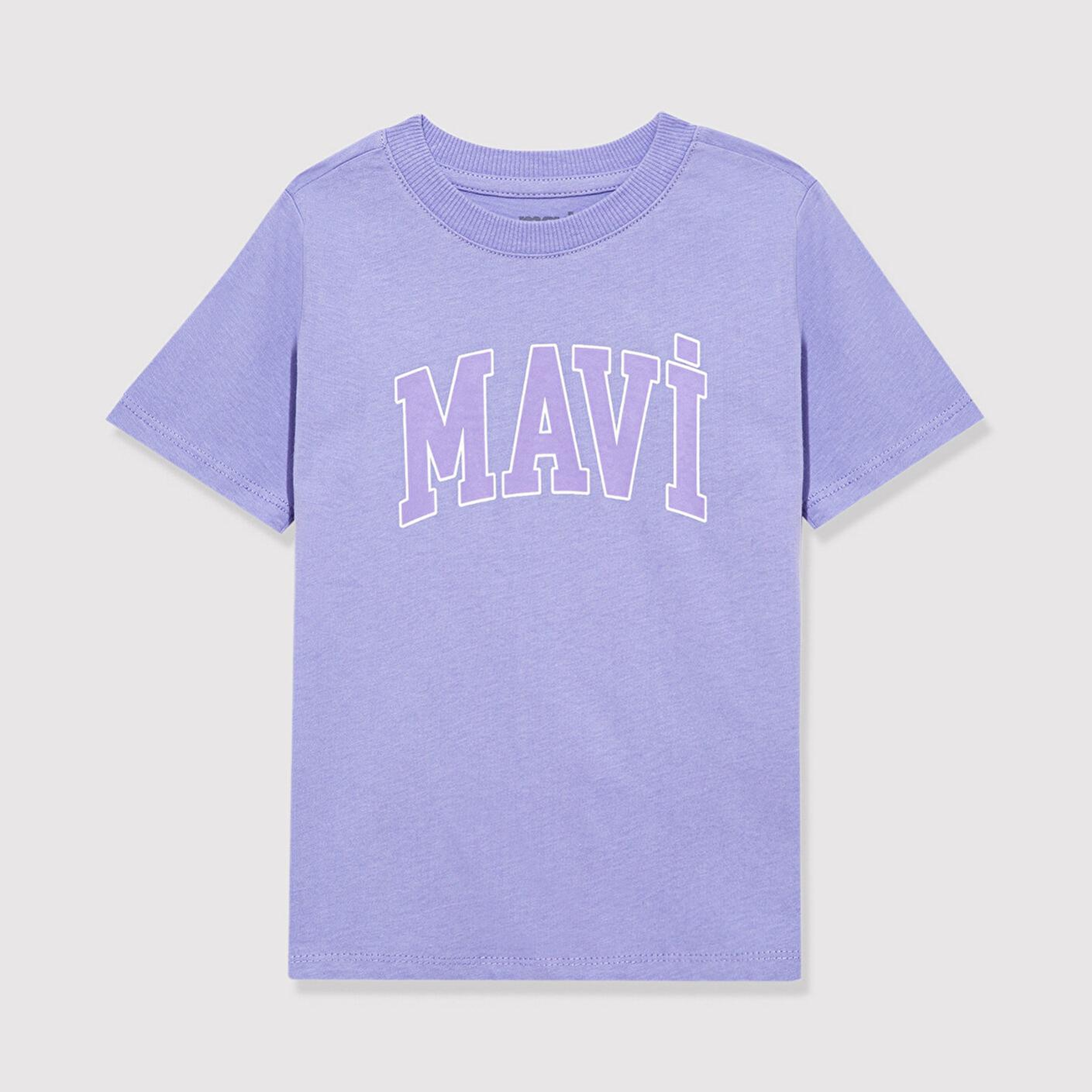 Mavi Mavi Logo Baskılı Mor Tişört Regular Fit / Normal Kesim 7610109-70541