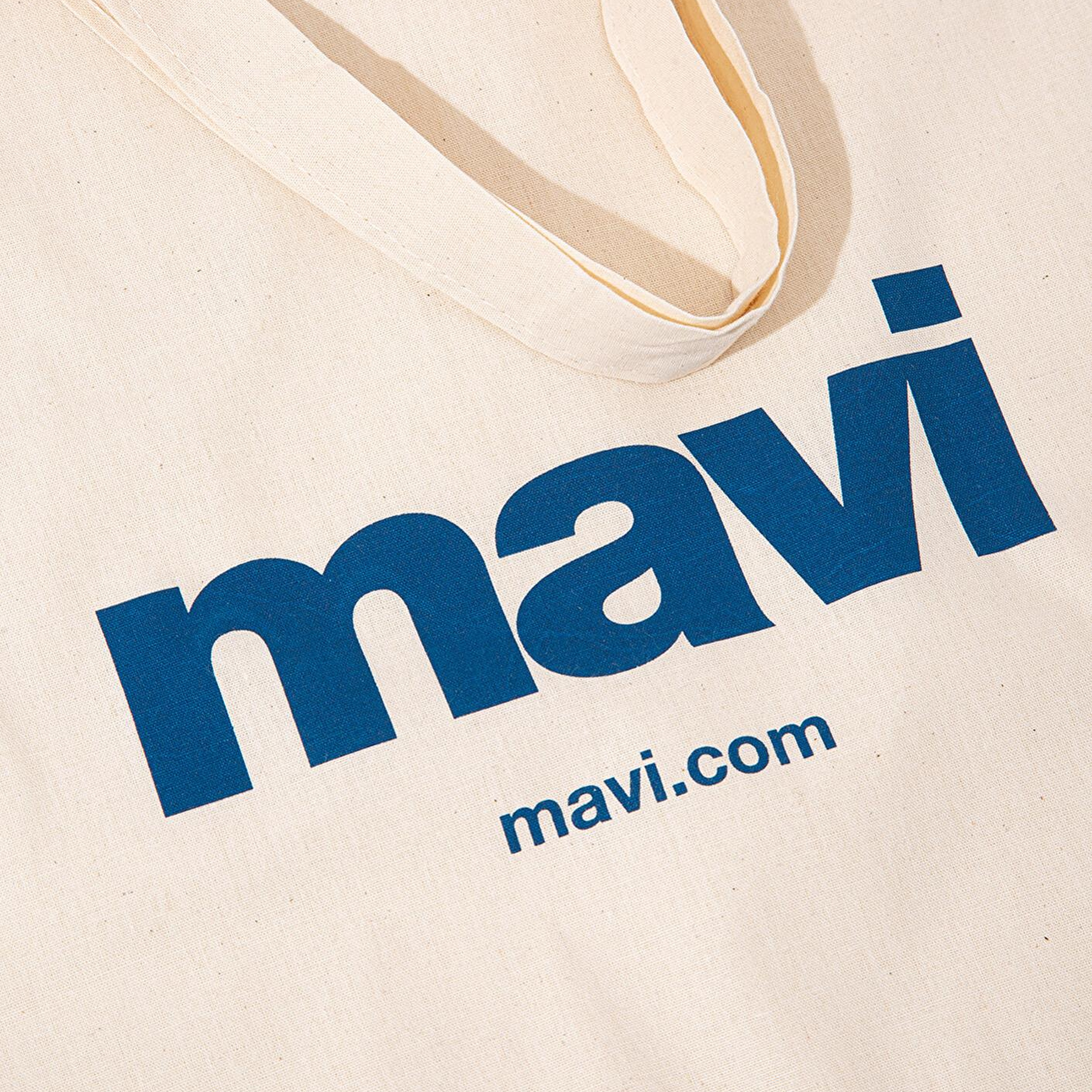 Mavi Mavi Logolu Çevre Dostu Geri Dönüştürülebilir Bez Çanta PO393918