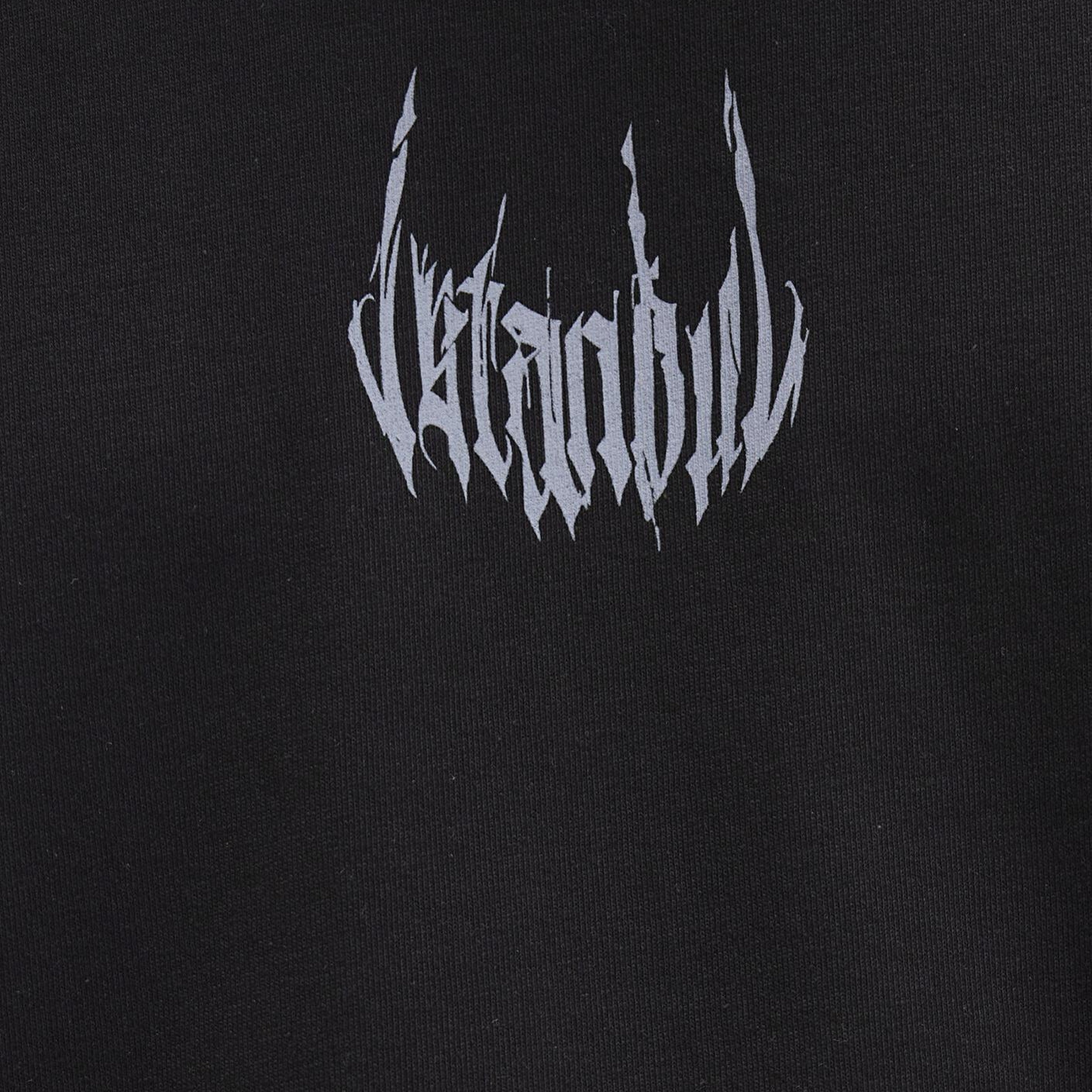 Mavi İstanbul Baskılı Siyah Tişört Oversize / Geniş Kesim 0611865-900