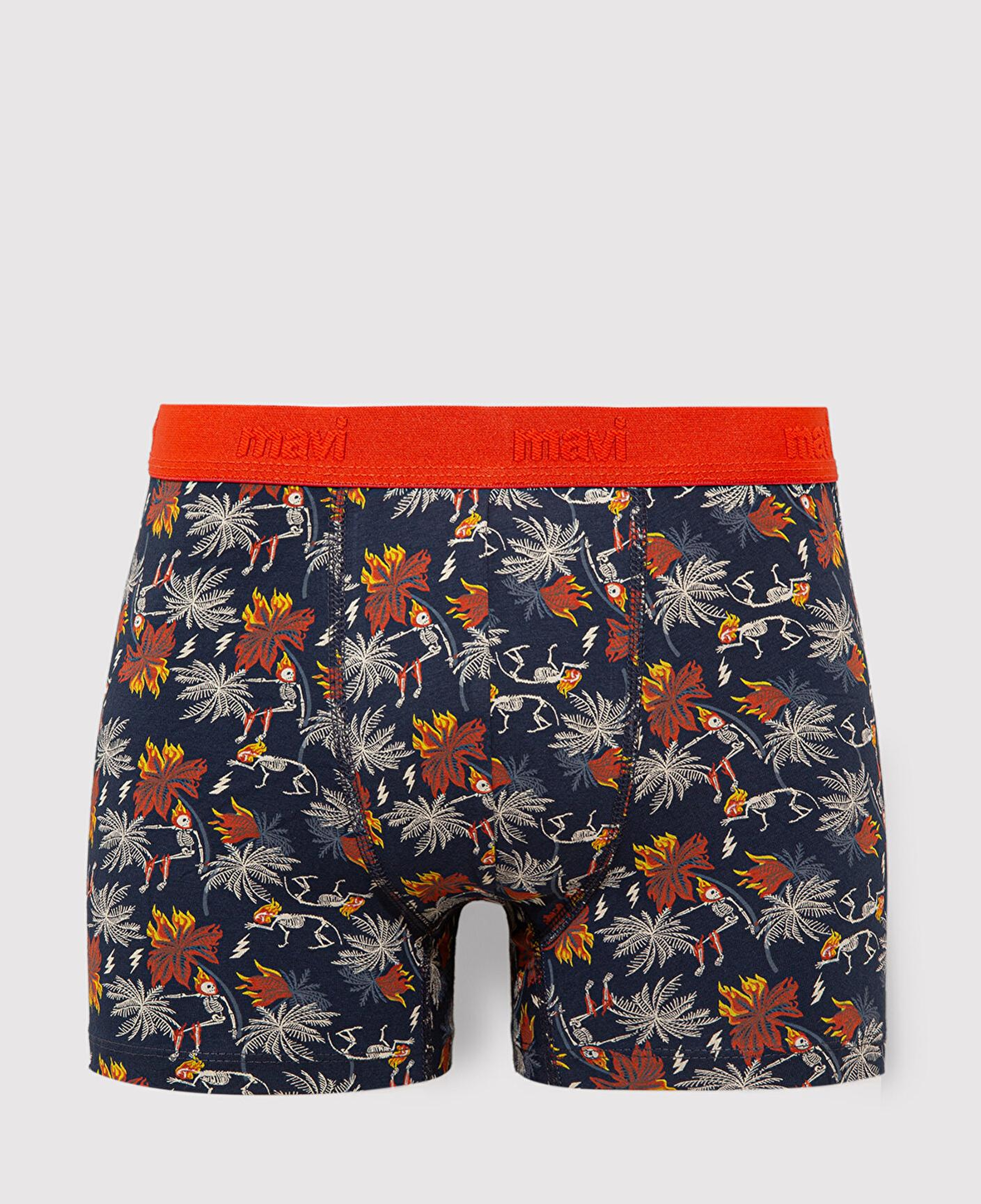 Mavi Baskılı Turuncu Boxer 092655-85585