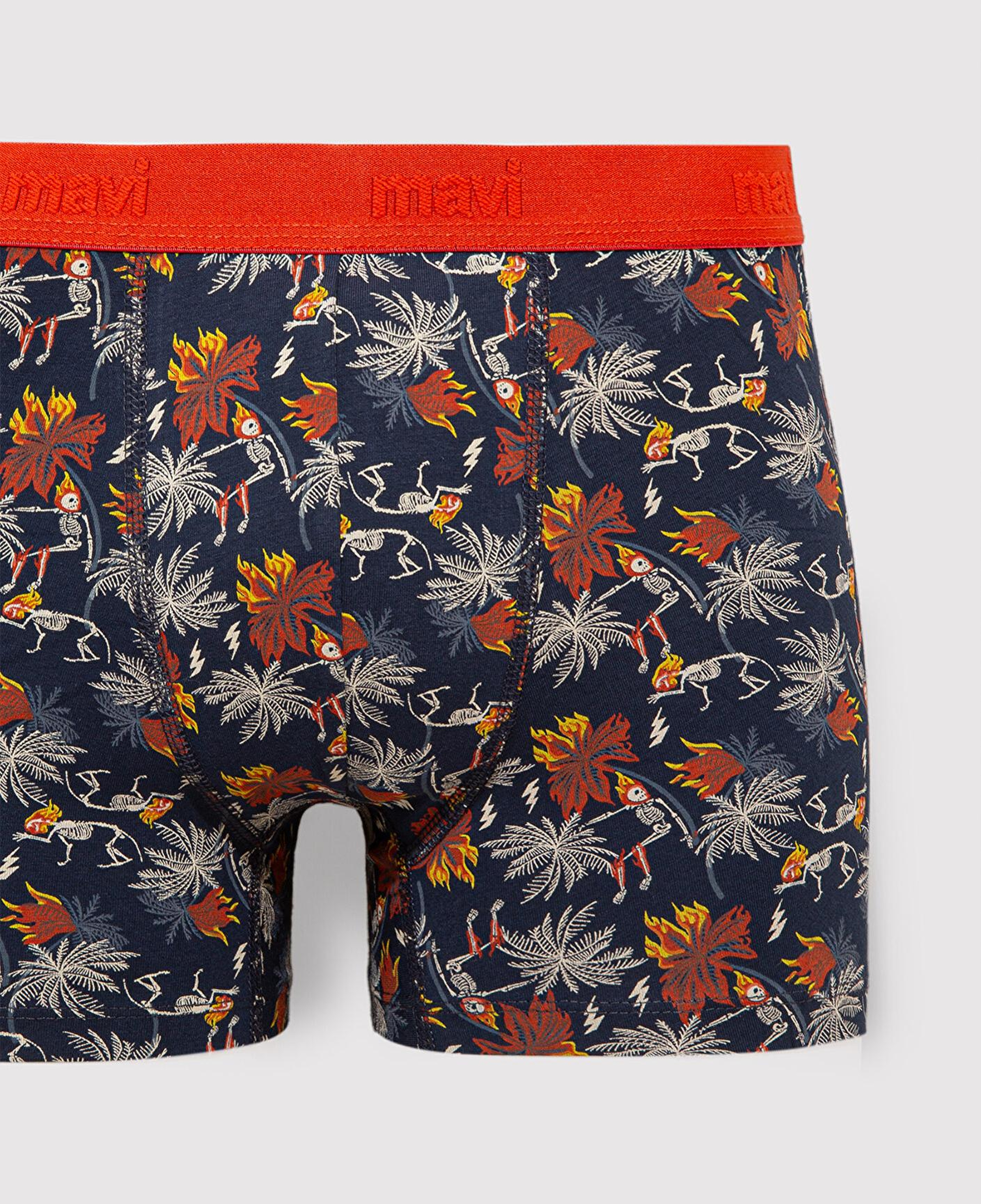 Mavi Baskılı Turuncu Boxer 092655-85585