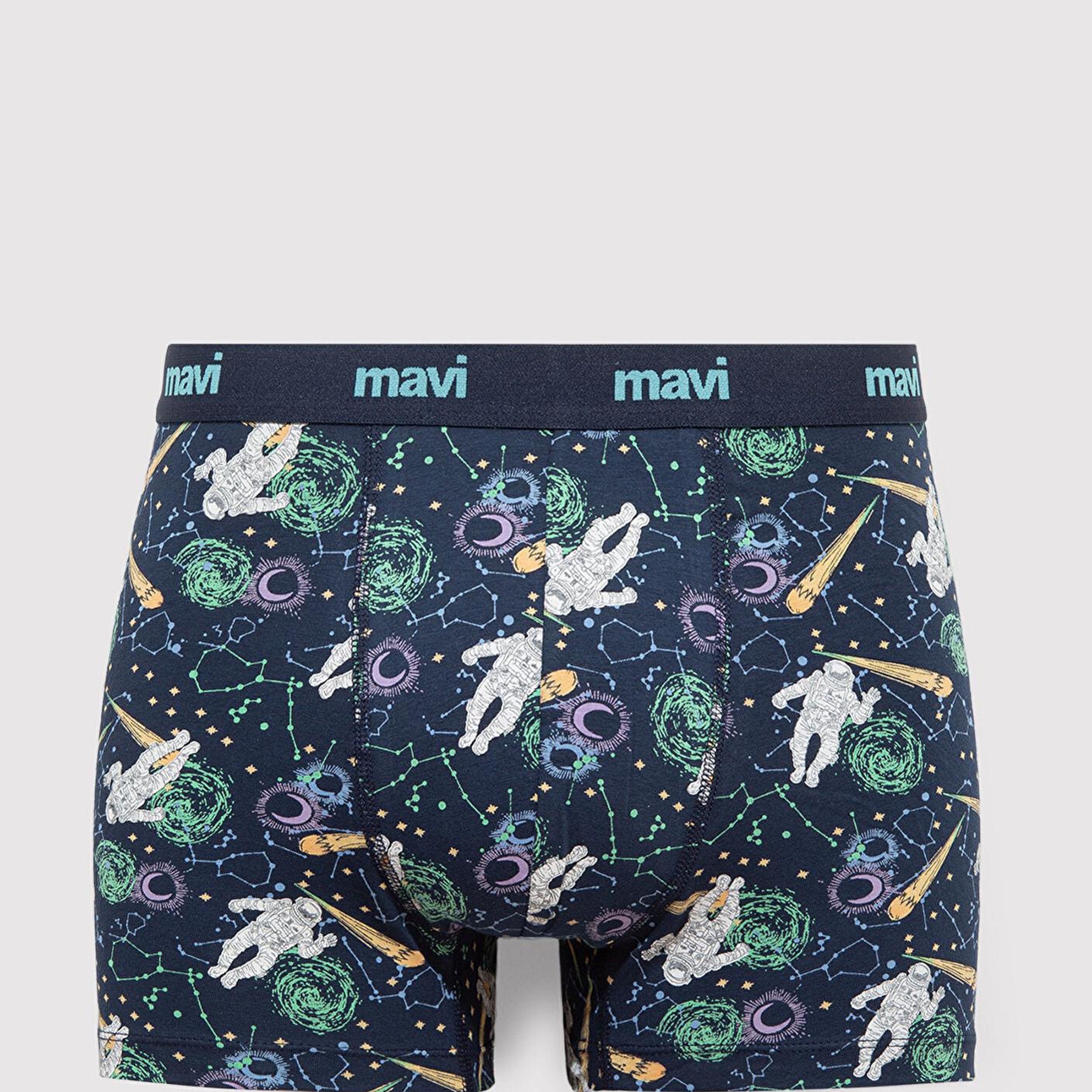 Mavi Baskılı Lacivert Boxer 0910741-70695