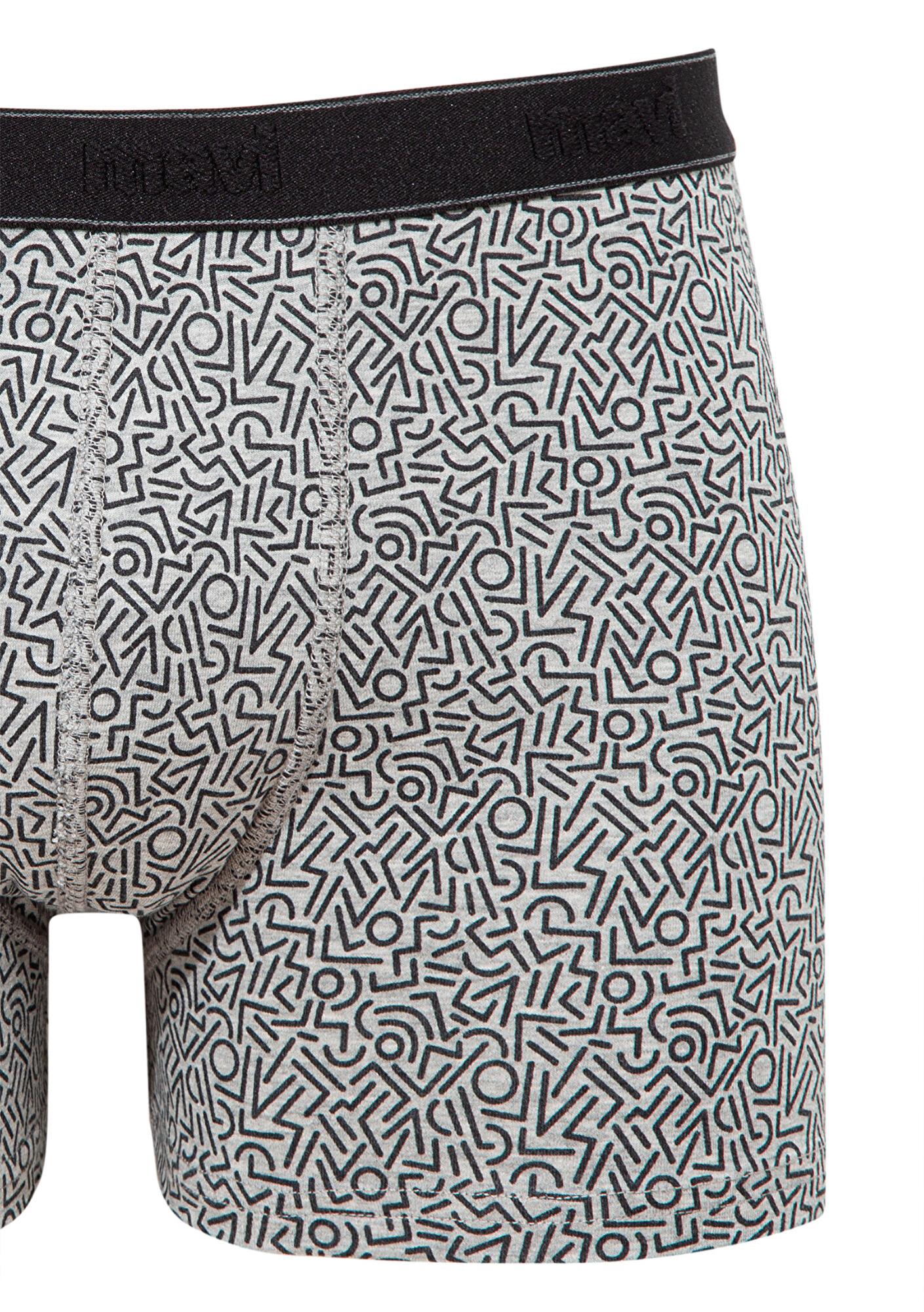 Mavi Baskılı Gri Boxer 0910717-85524