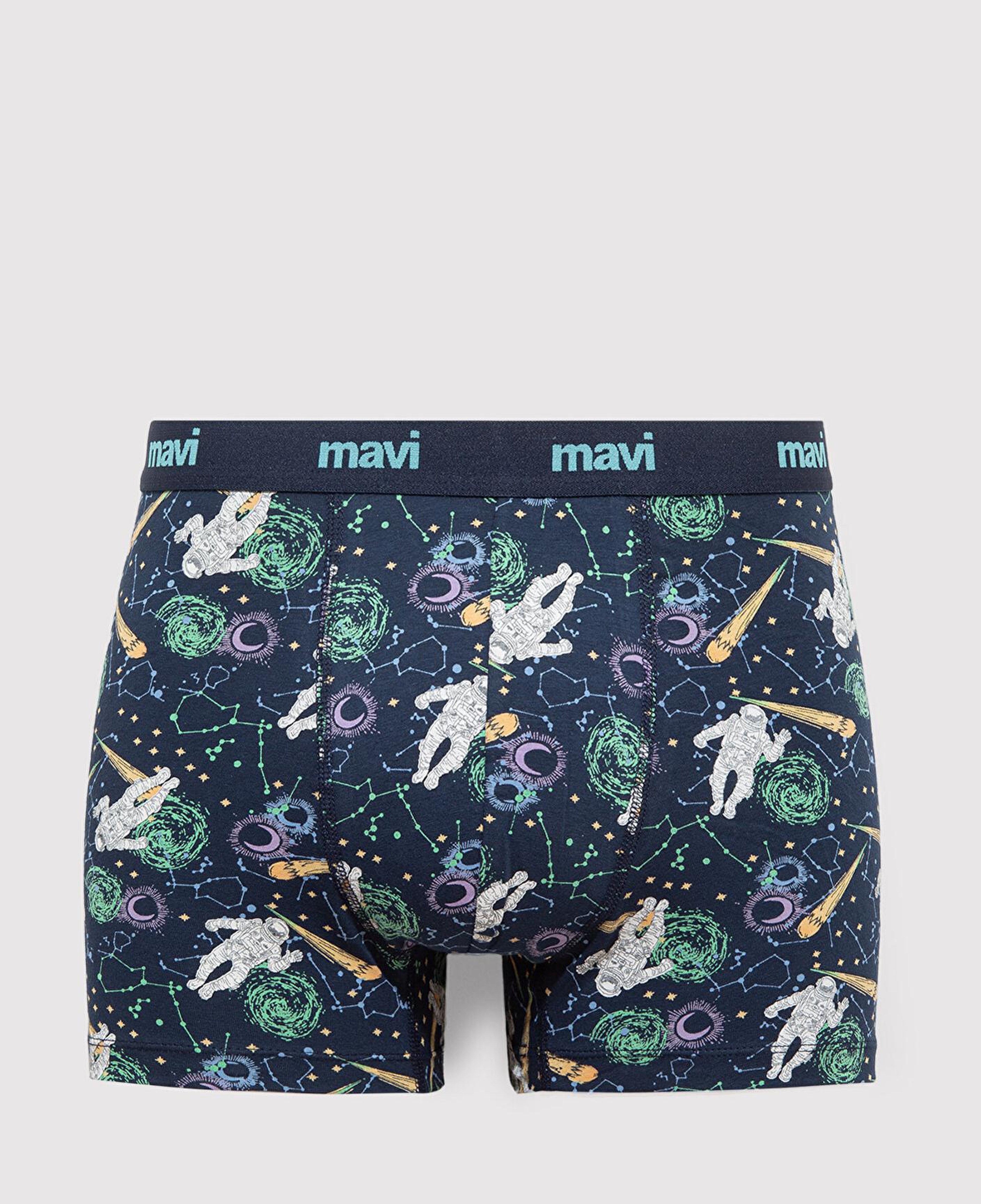 Mavi Baskılı Lacivert Boxer 0910741-70695