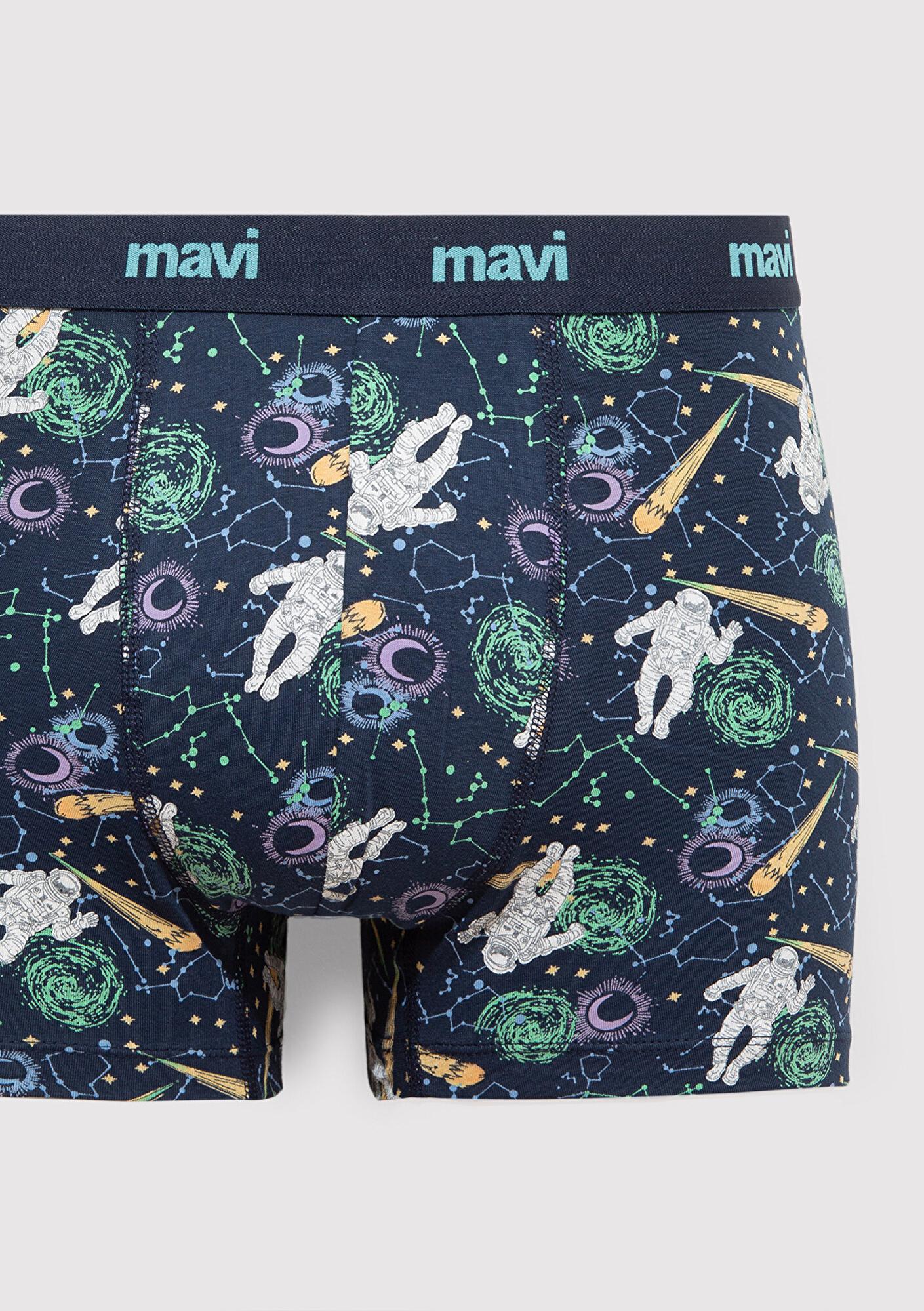 Mavi Baskılı Lacivert Boxer 0910741-70695