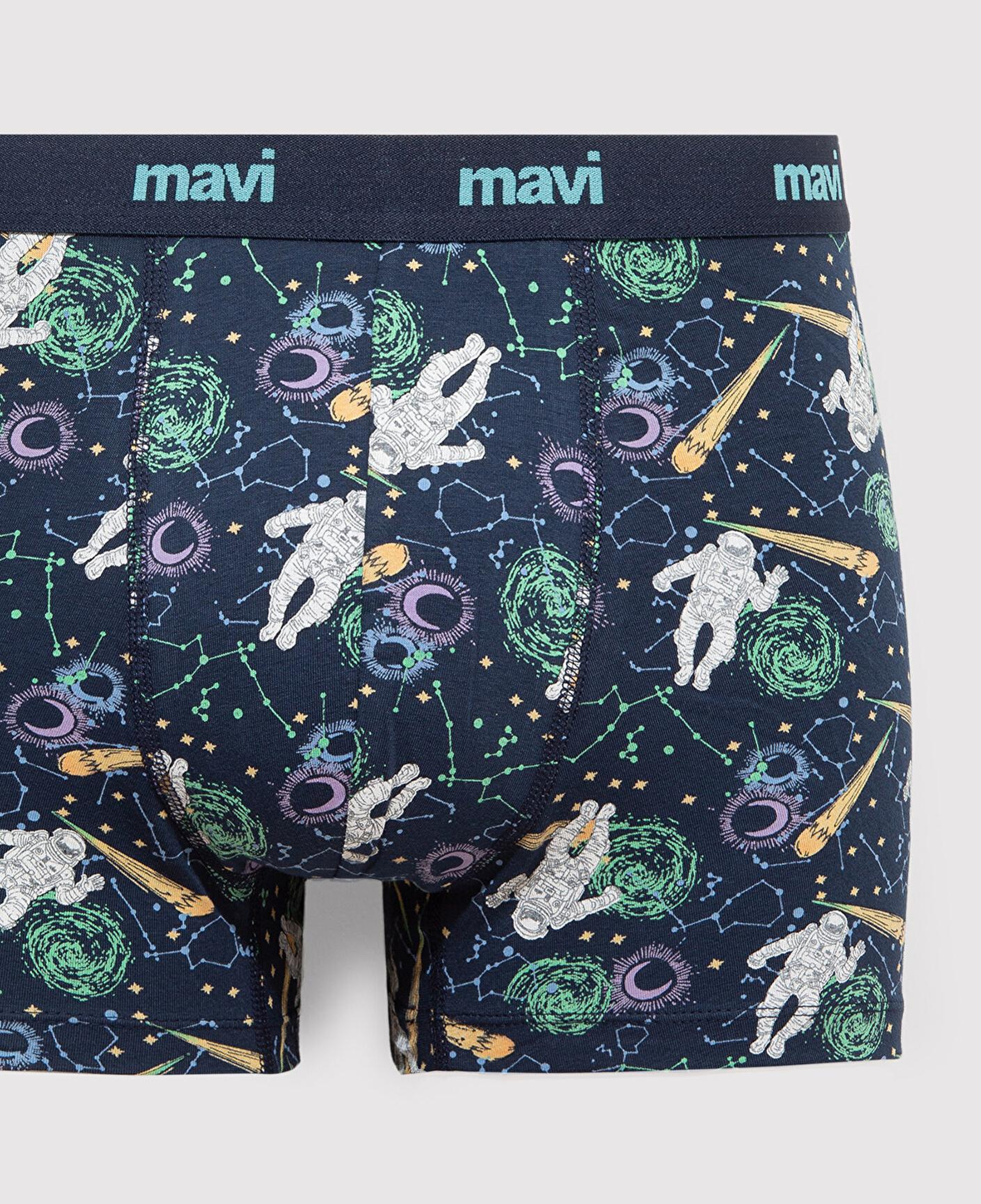 Mavi Baskılı Lacivert Boxer 0910741-70695