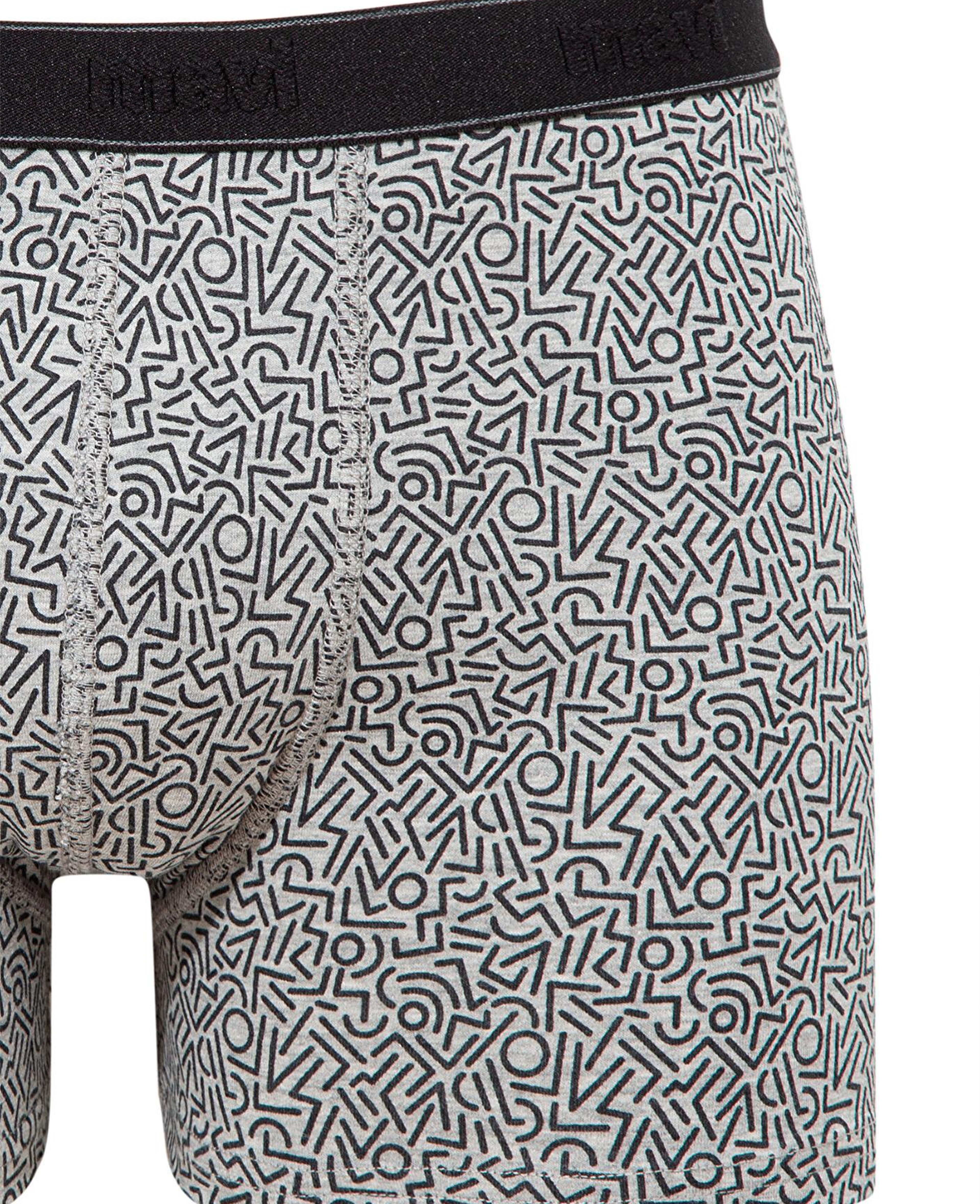 Mavi Baskılı Gri Boxer 0910717-85524