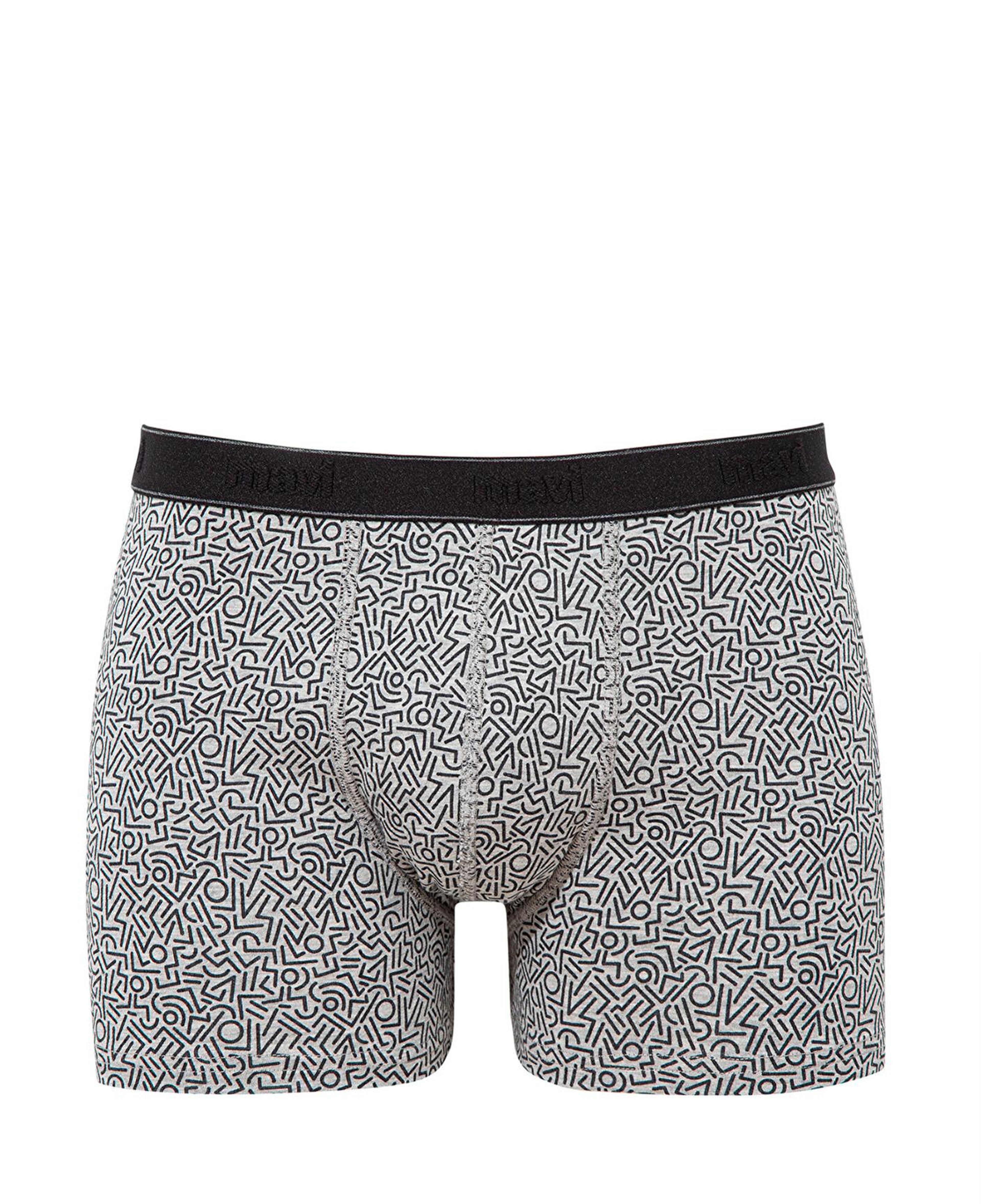 Mavi Baskılı Gri Boxer 0910717-85524