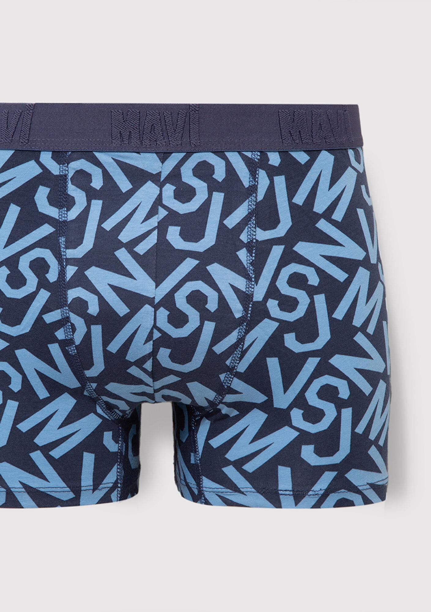 Mavi Baskılı Mavi Boxer 0910441-85803