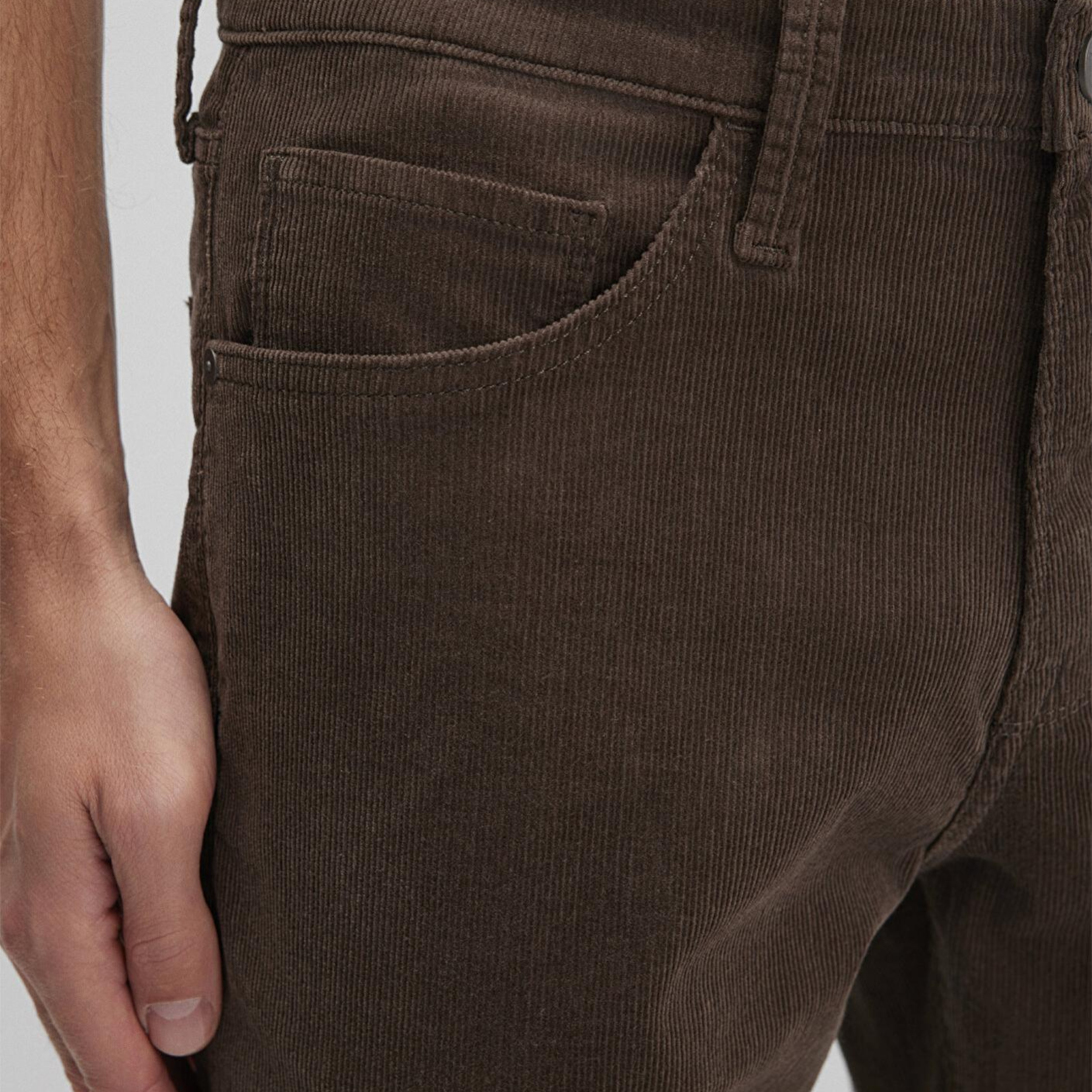 Mavi Hunter Kahverengi Kadife Pantolon 0020235666