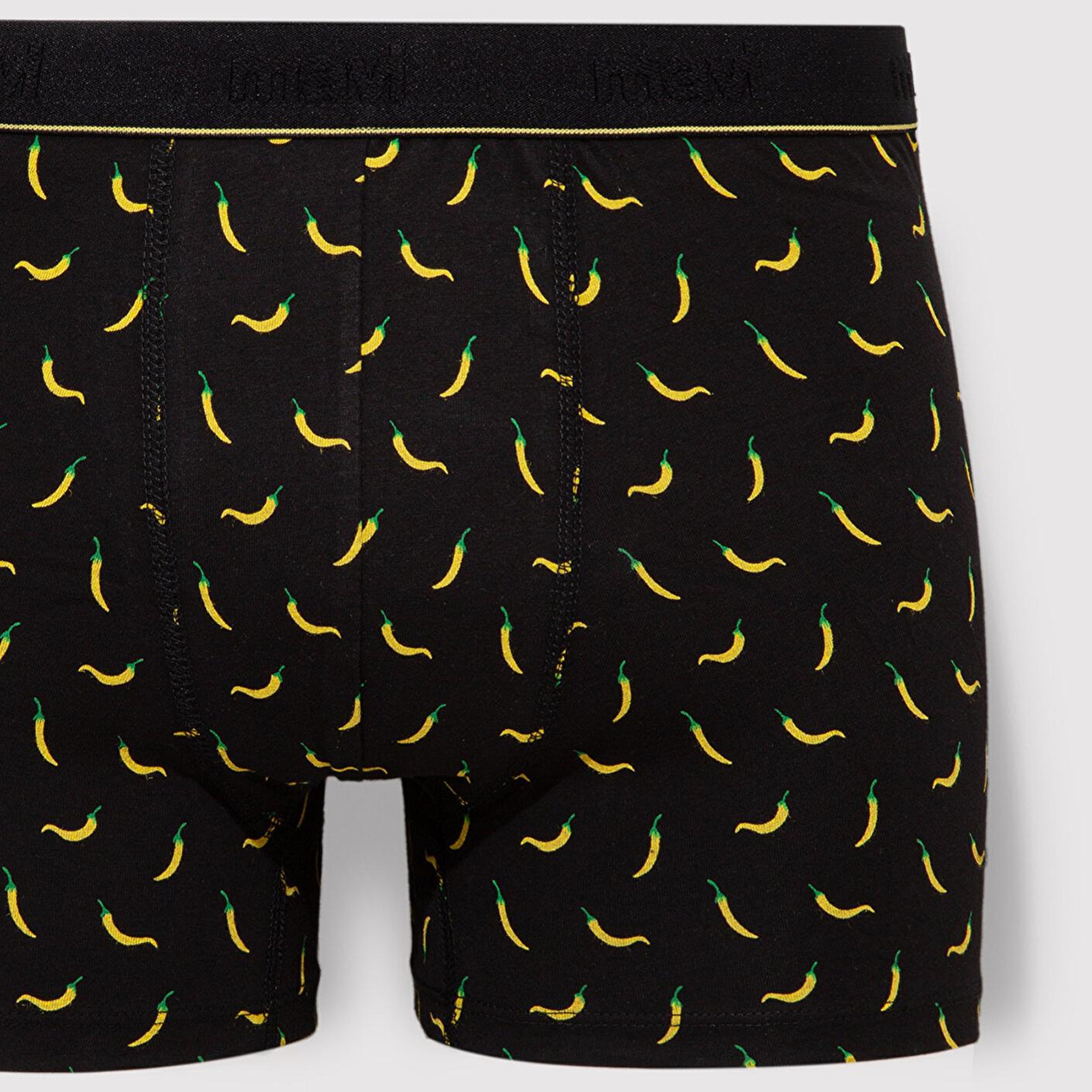 Mavi Biber Baskılı Siyah Boxer 091943-900