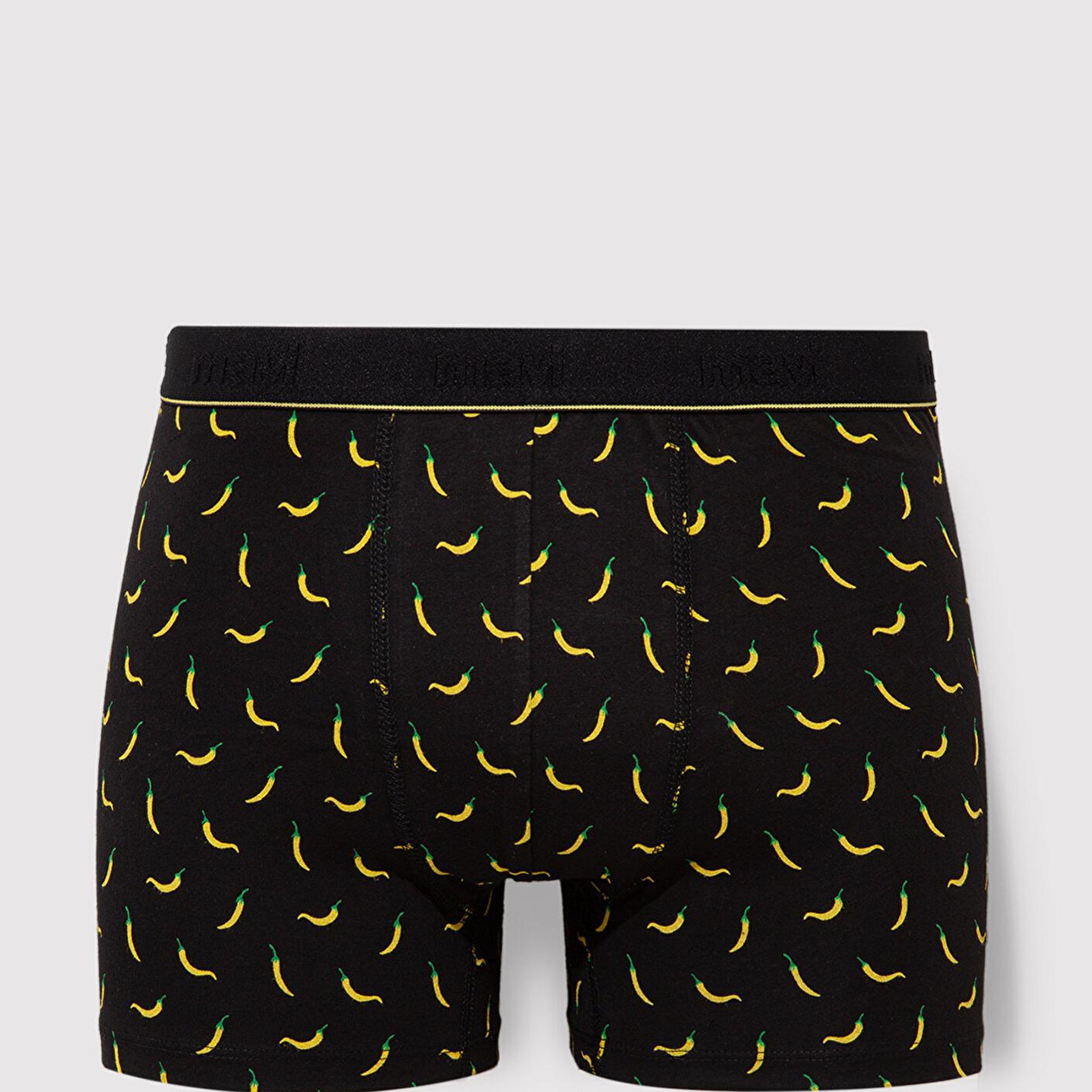 Mavi Biber Baskılı Siyah Boxer 091943-900