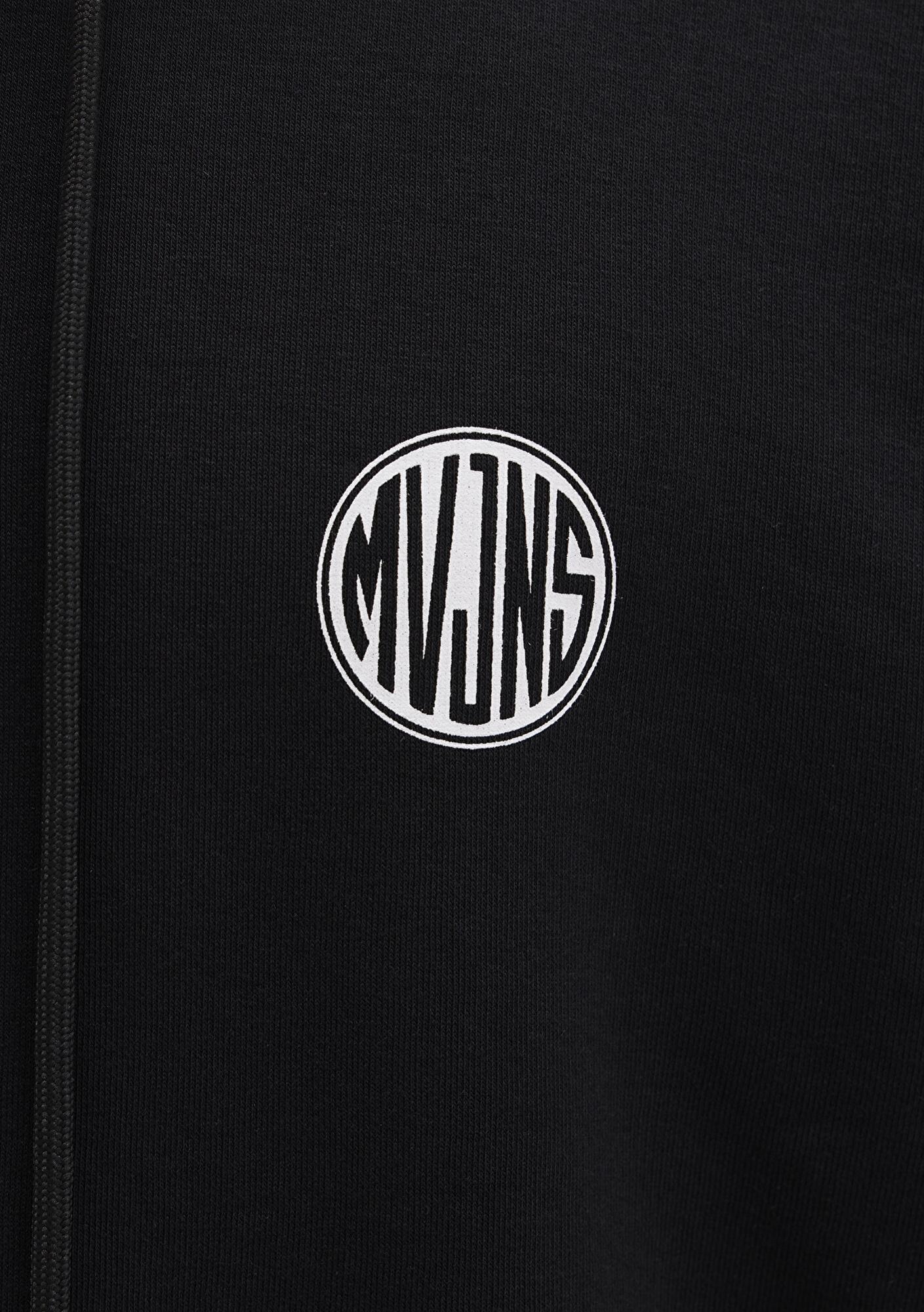 Mavi MVJNS Logo Baskılı Kapüşonlu Siyah Sweatshirt 0611786-900