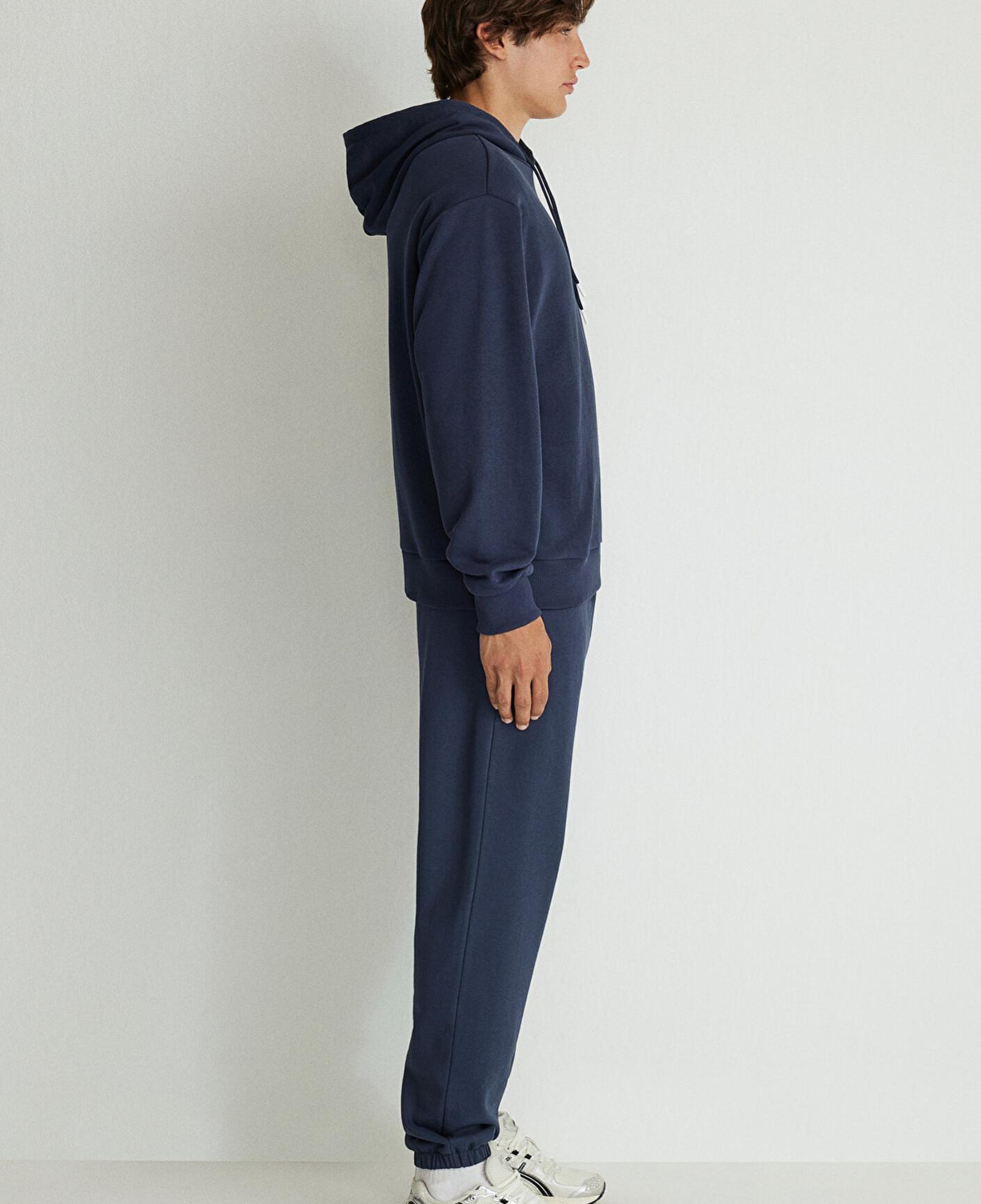 Mavi MVJNS Logo Baskılı Kapüşonlu Lacivert Sweatshirt 0611786-70490