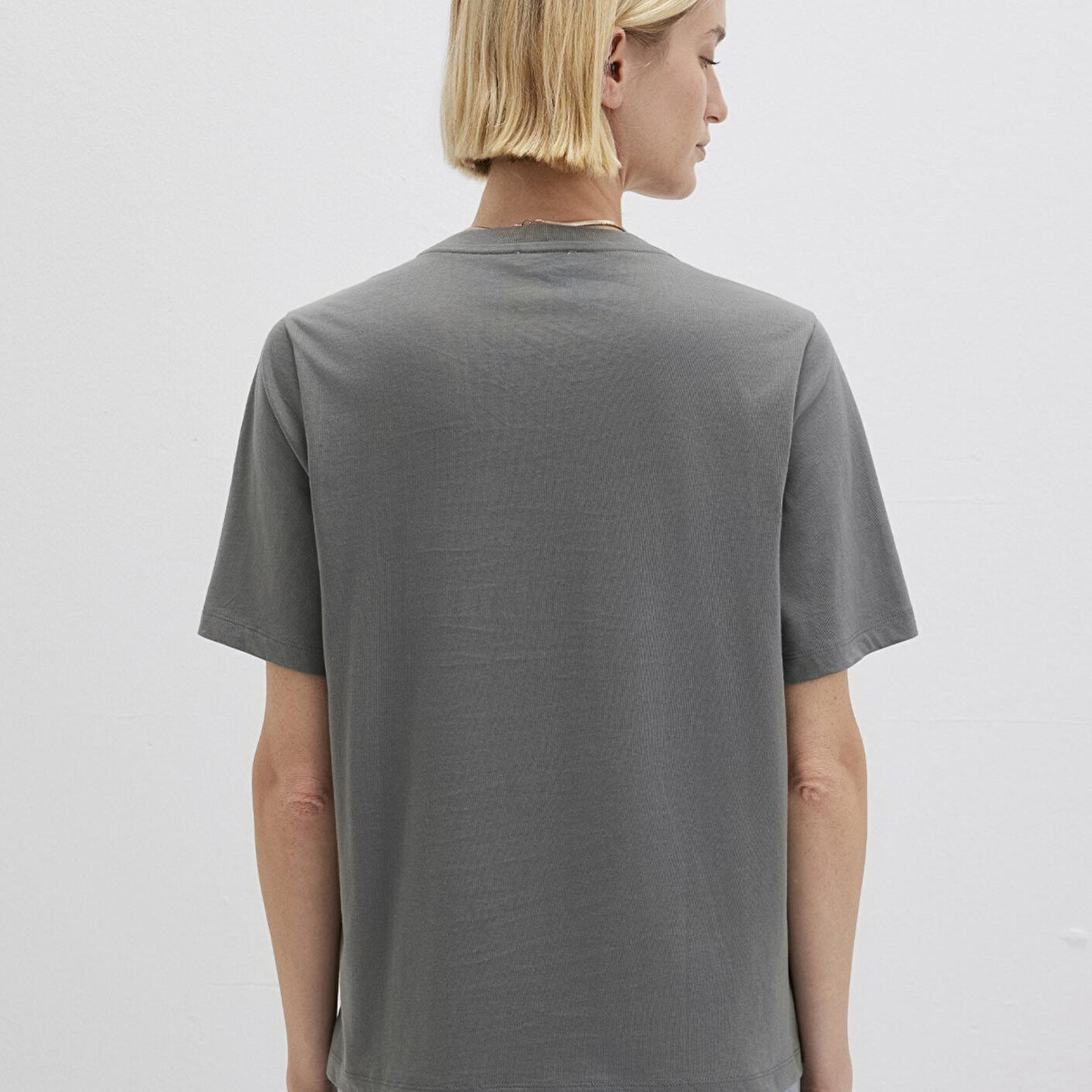 Mavi Mavi Logo Baskılı Gri Tişört Regular Fit / Normal Kesim 1611990-70122