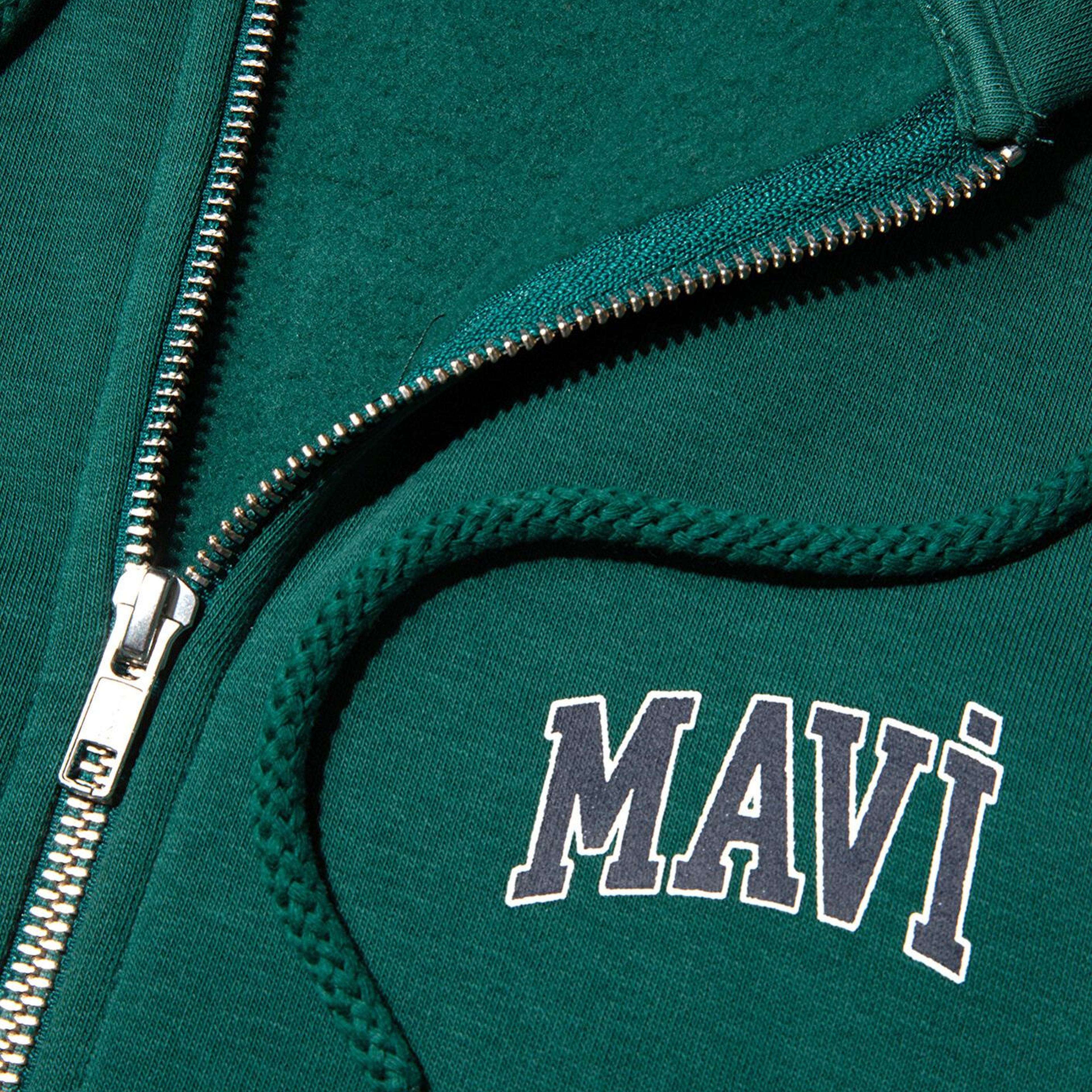 Mavi Mavi Logo Baskılı Fermuarlı Yeşil Sweatshirt 0611715-71874