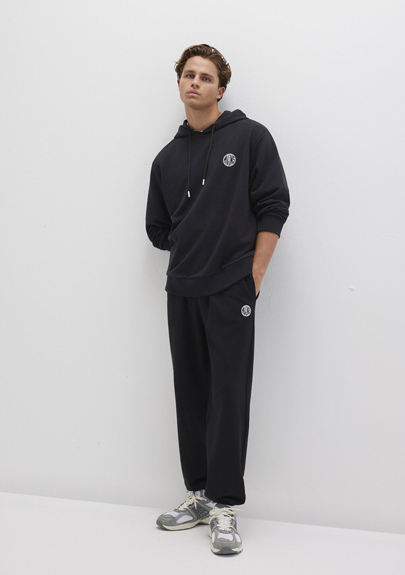 Mavi MVJNS Logo Baskılı Siyah Eşofman Altı 0010175-900