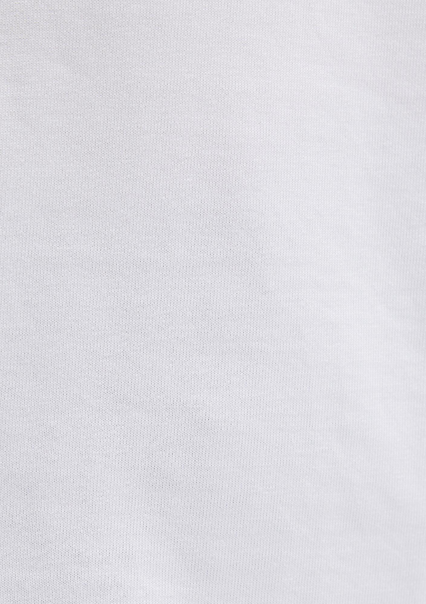 Mavi Bisiklet Yaka Beyaz Basic Tişört Loose Fit / Bol Rahat Kesim 0611596-620