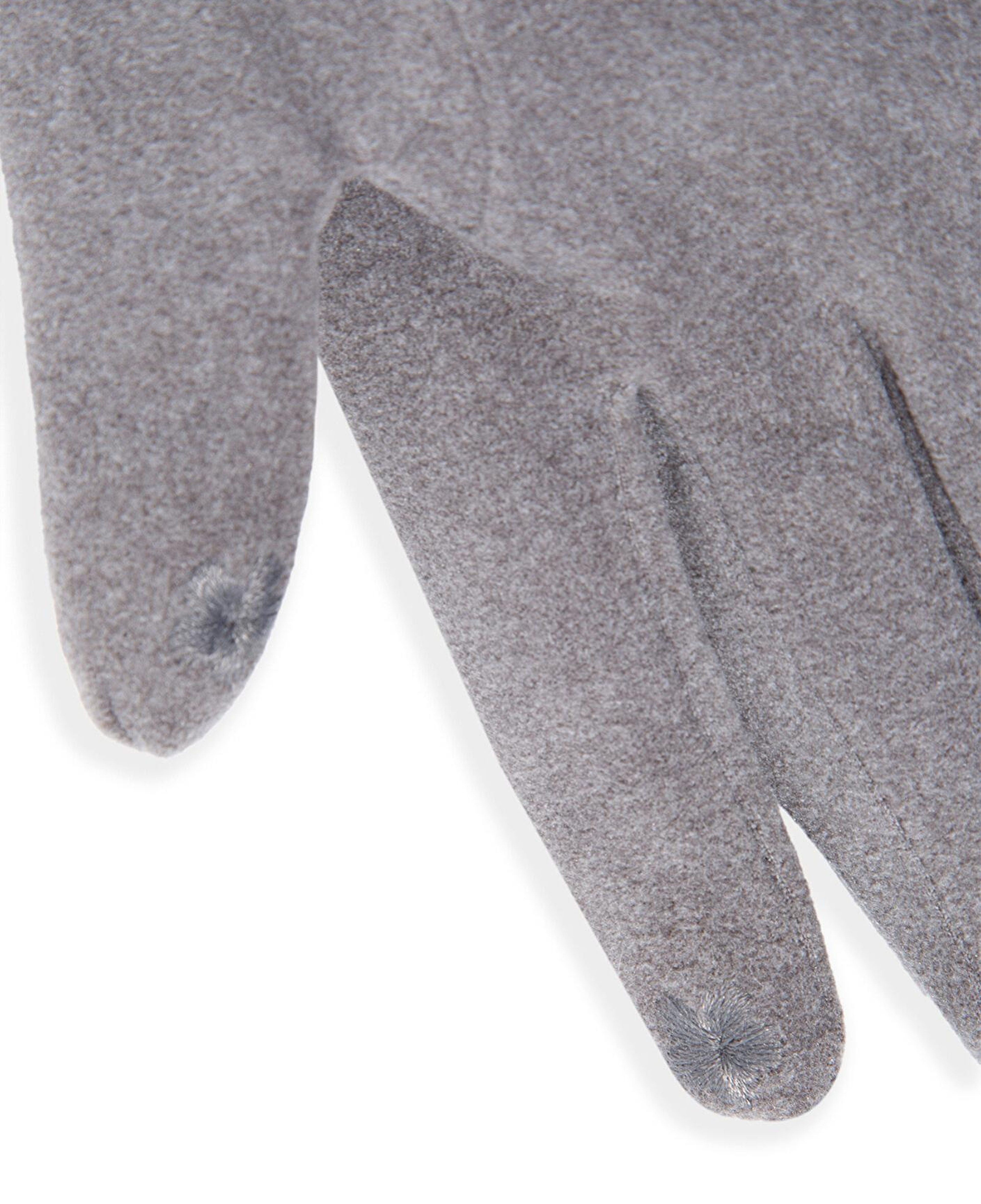 Mavi Suni Kürk Detaylı Gri Eldiven 1911768-27063