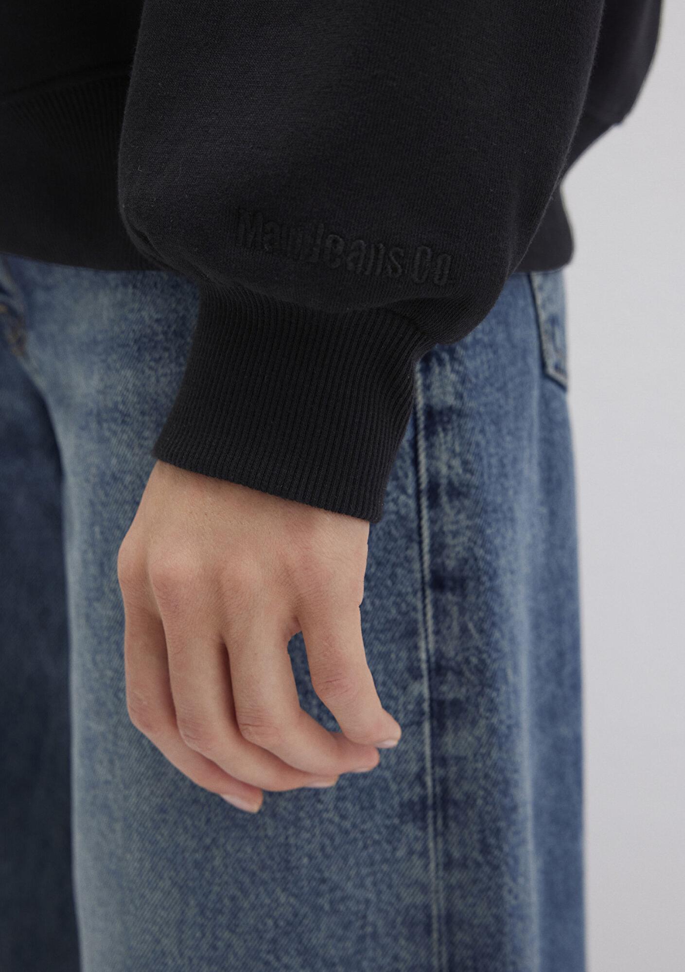 Mavi Bisiklet Yaka Siyah Basic Sweatshirt 1610198-900