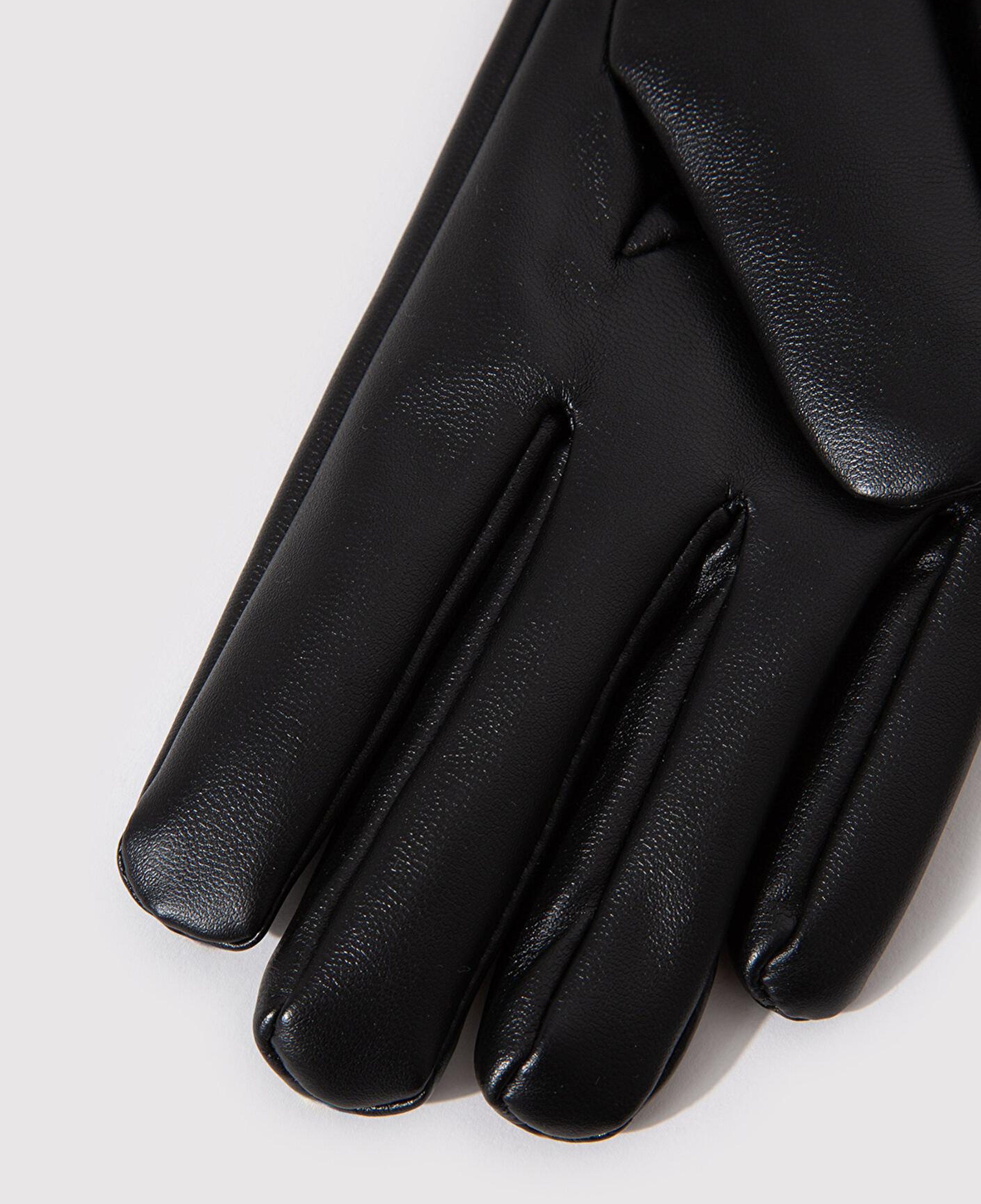 Mavi Siyah Suni Deri Eldiven 1911765-900