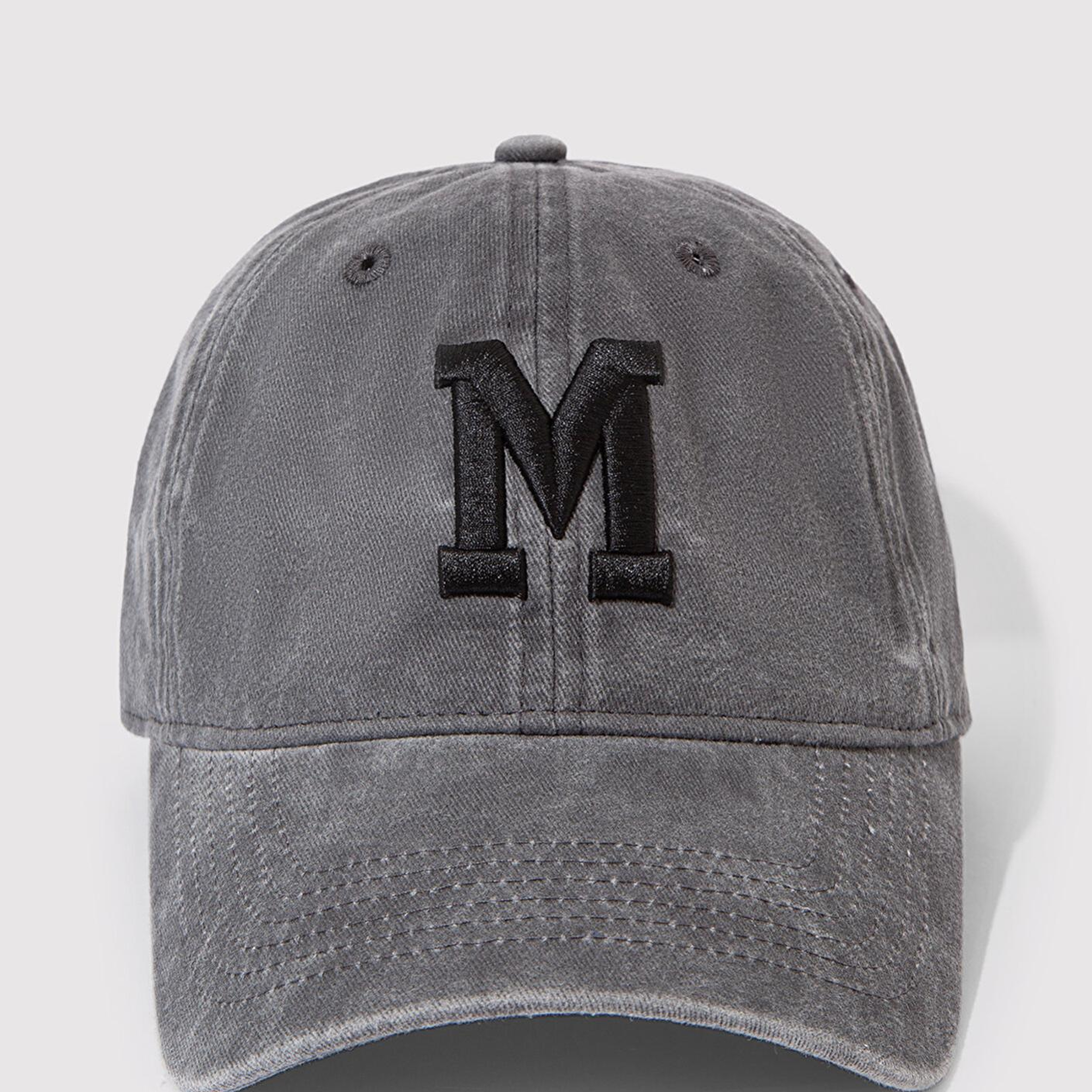 Mavi M Logo Detaylı Gri Şapka 0911156-34314