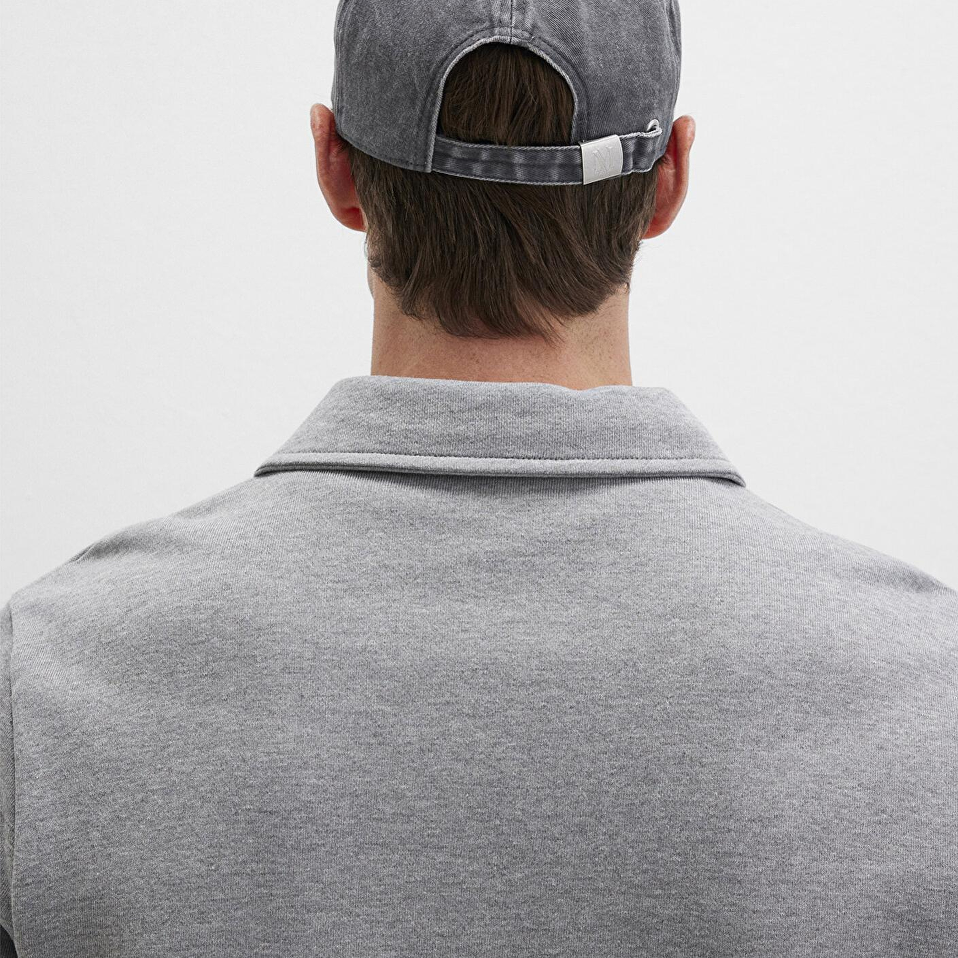 Mavi M Logo Detaylı Gri Şapka 0911156-34314