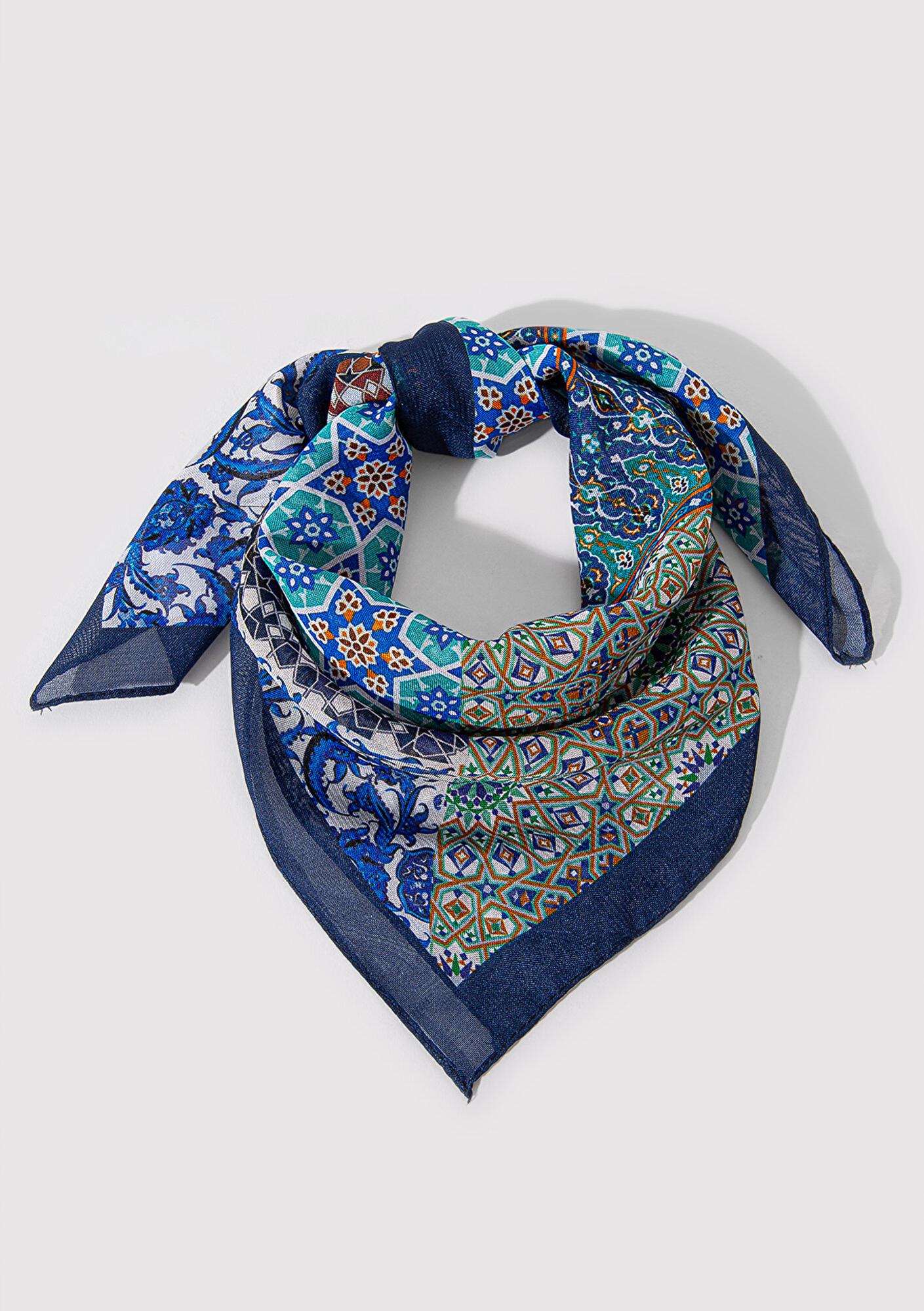 Mavi Baskılı Bandana 1911813-82050