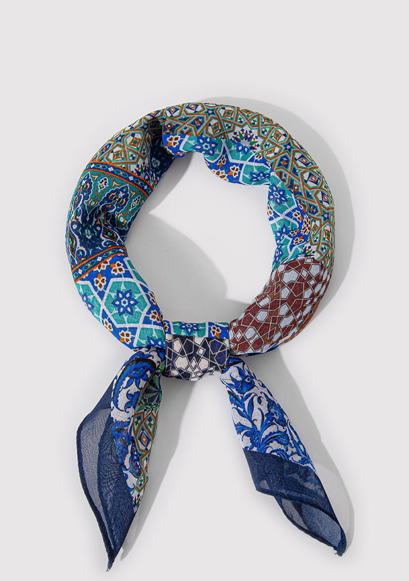 Mavi Baskılı Bandana 1911813-82050