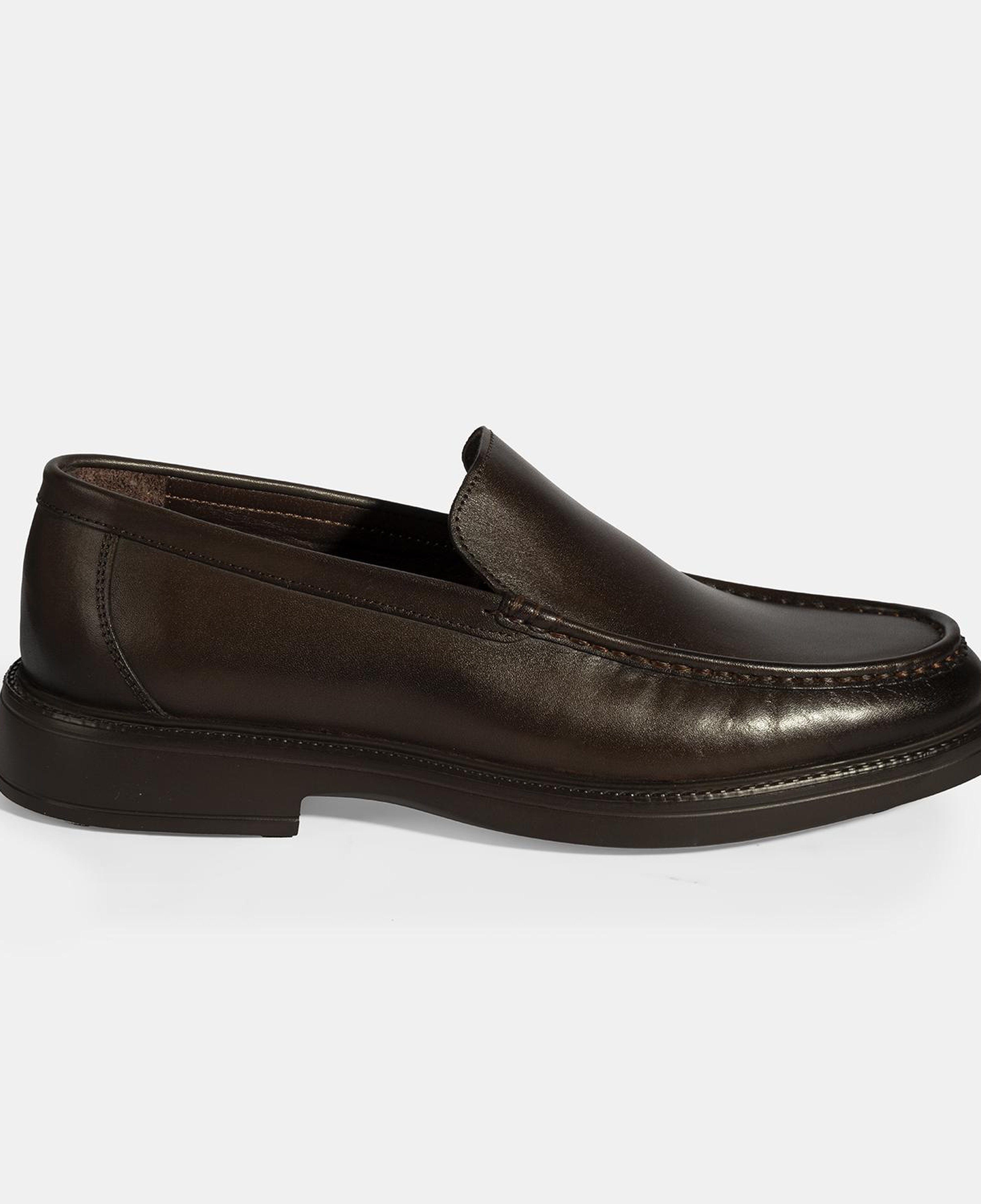 Erkek Kahve Deri Loafer